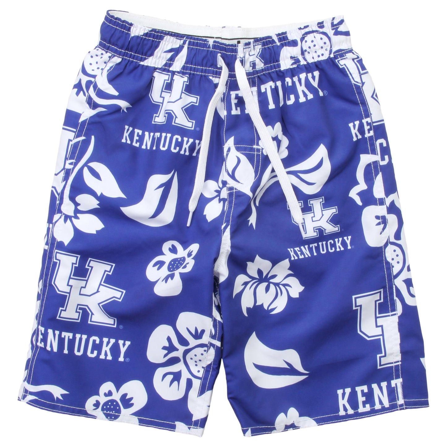 Kentucky Wildcats Youth Boys Floral Swim Trunks