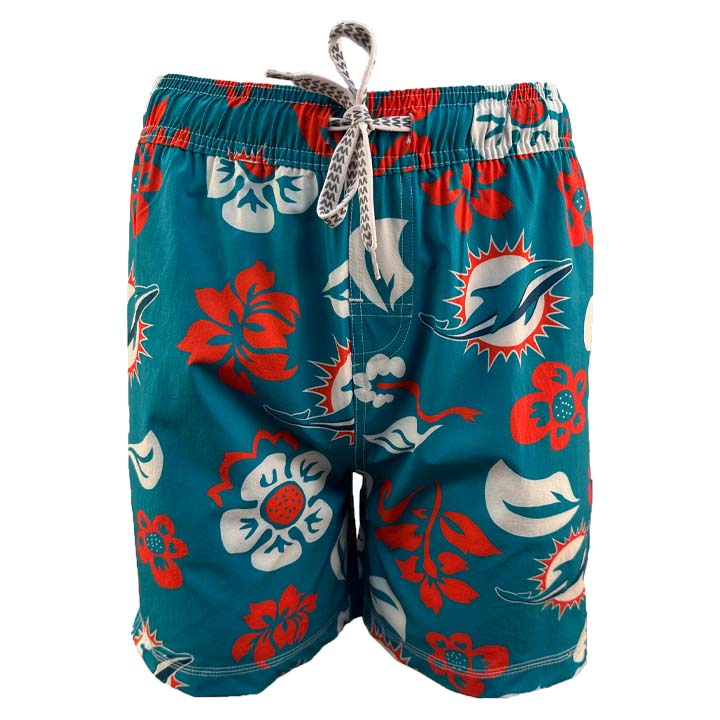 Wes Willy Miami Dolphins NFL Youth Boys Swim Trunks L