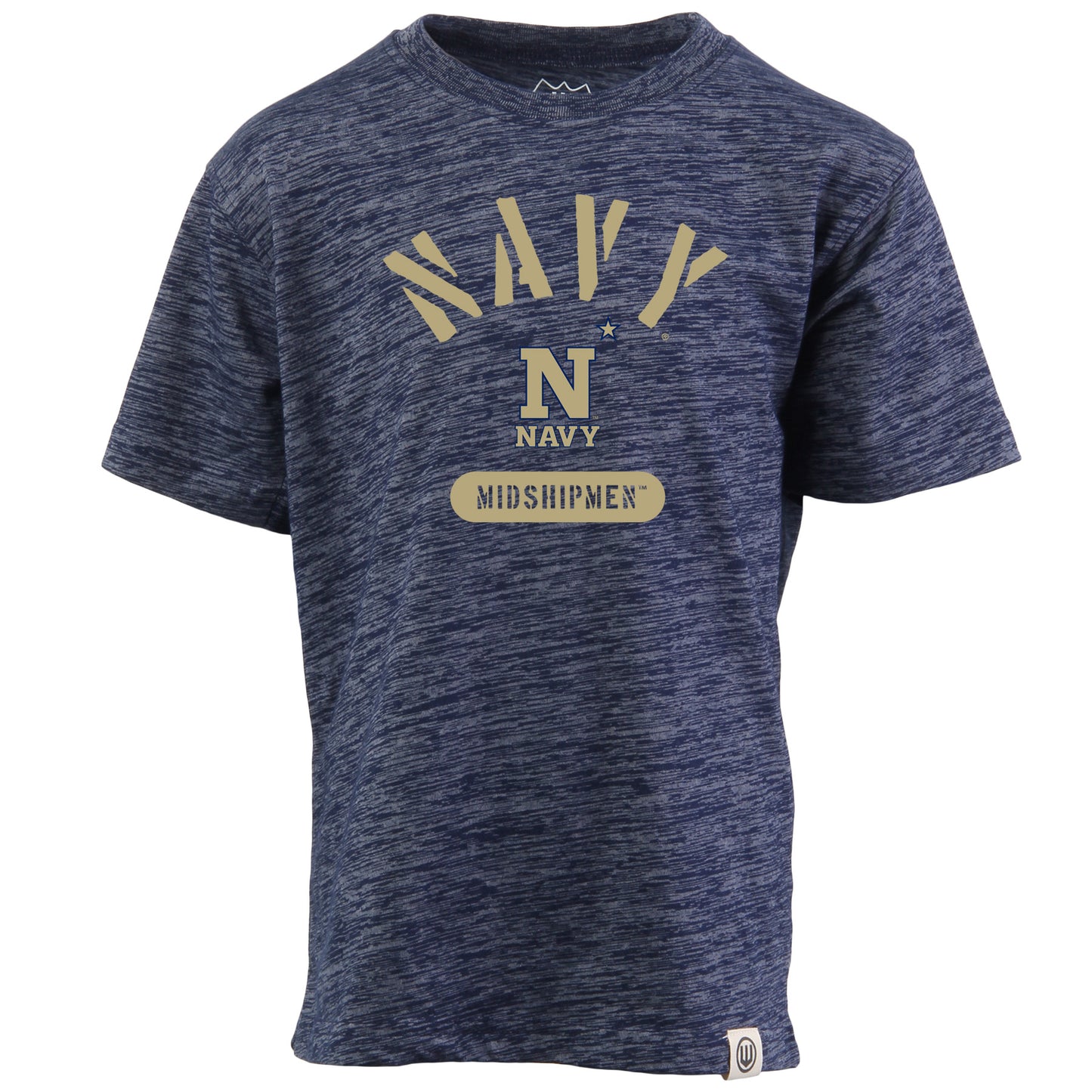 Navy Midshipmen NCAA Kids S/S Cloudy Yarn Tee