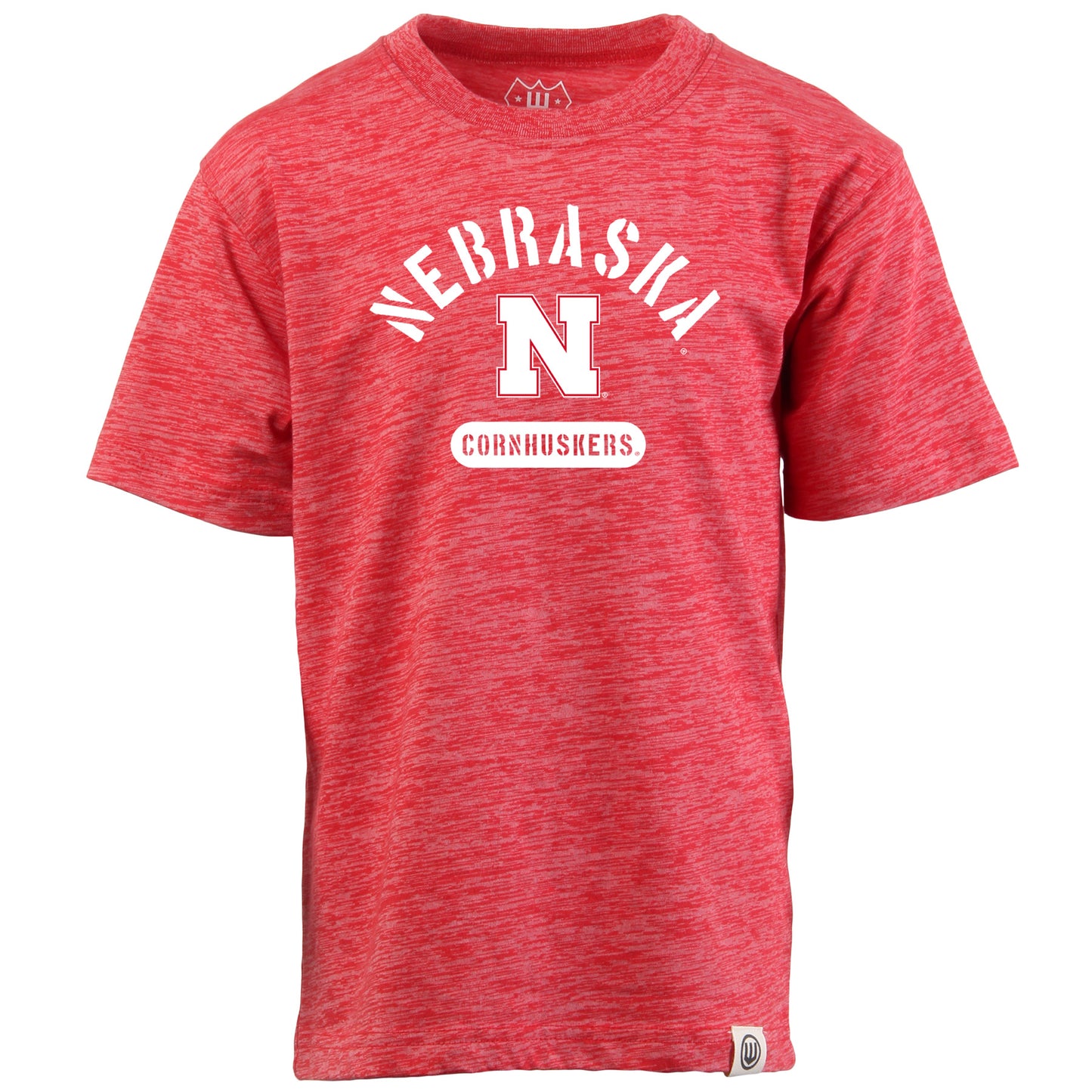 Nebraska Cornhuskers NCAA Kids S/S Cloudy Yarn Tee