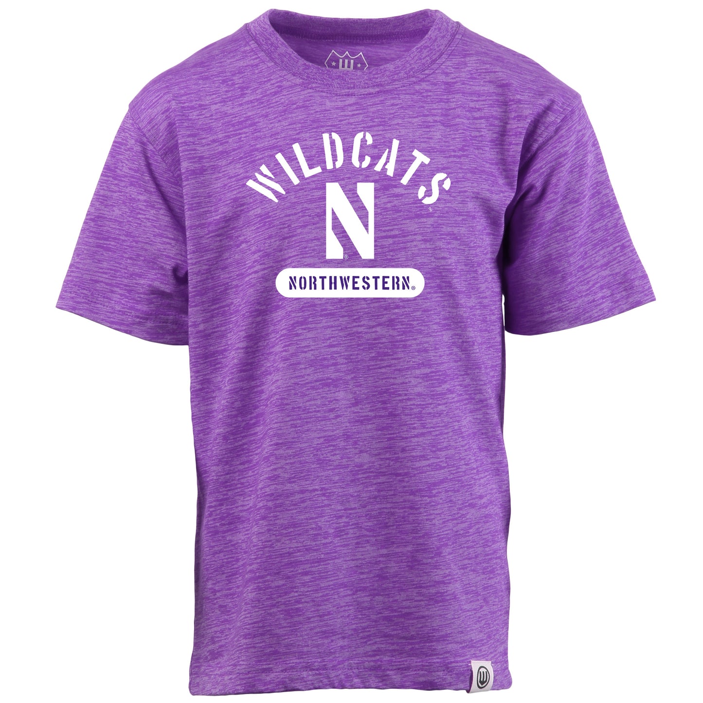 Northwestern Wildcats NCAA Kids S/S Cloudy Yarn Tee