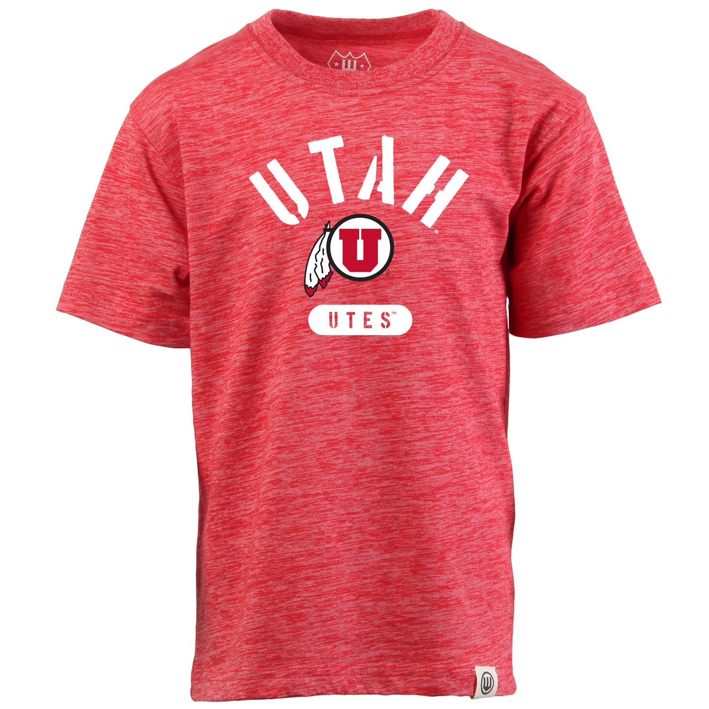 Utah Utes NCAA Kids S/S Cloudy Yarn Tee