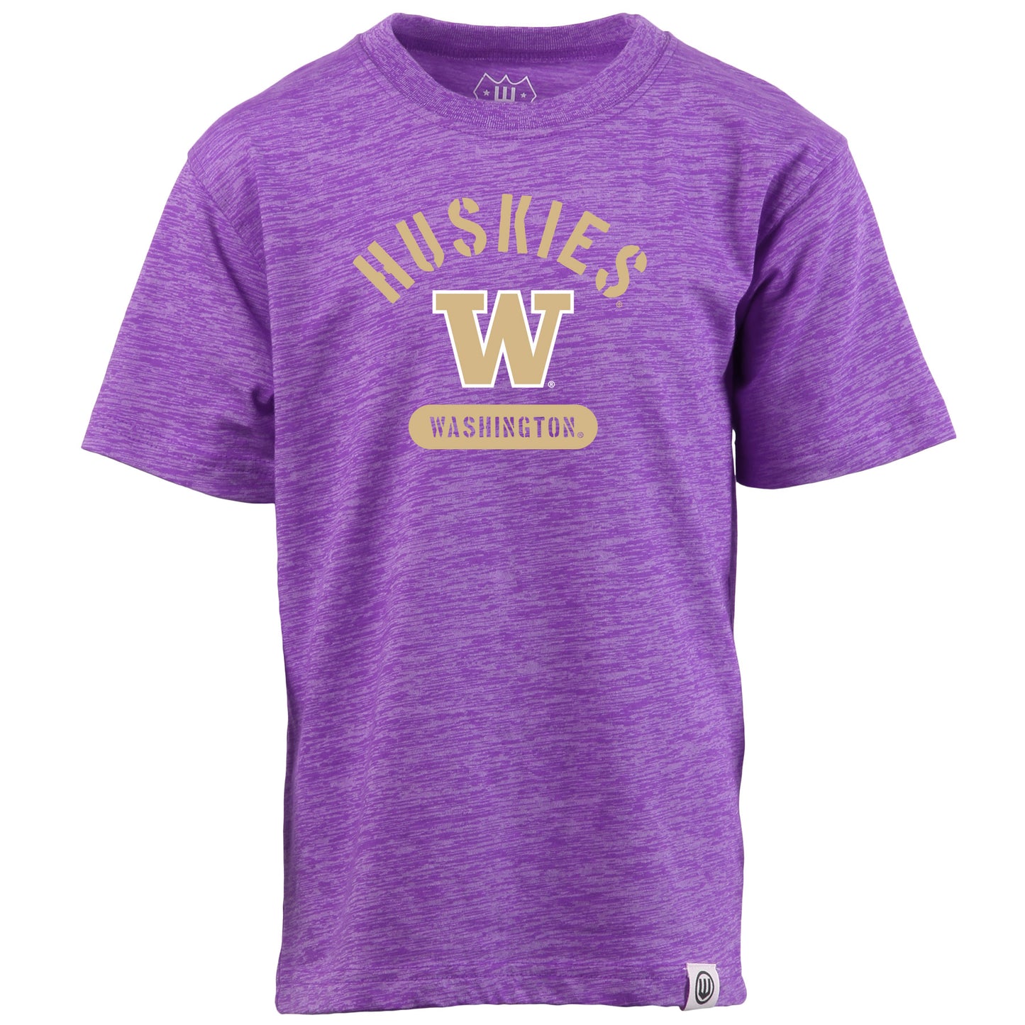 Washington Huskies NCAA Kids S/S Cloudy Yarn Tee