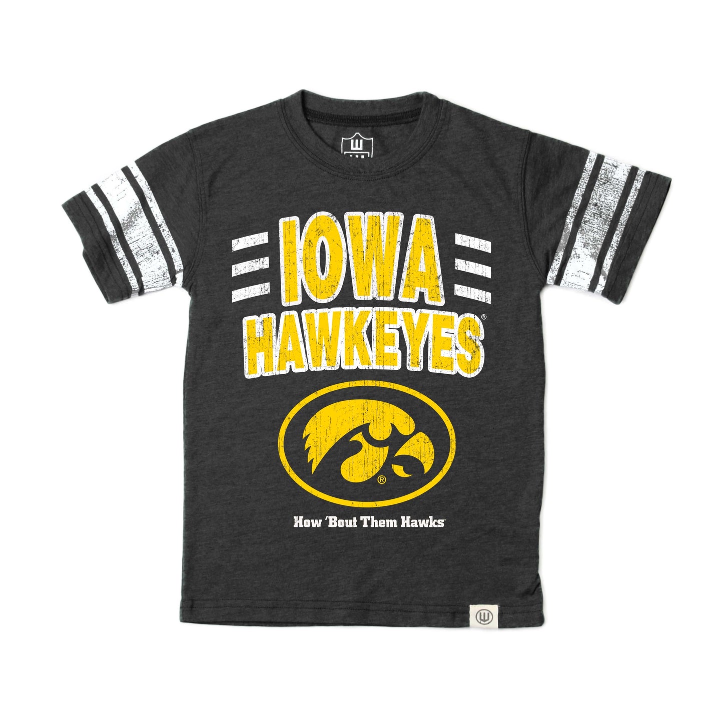 Iowa Hawkeyes Youth Boys Sleeve Stripe Tee