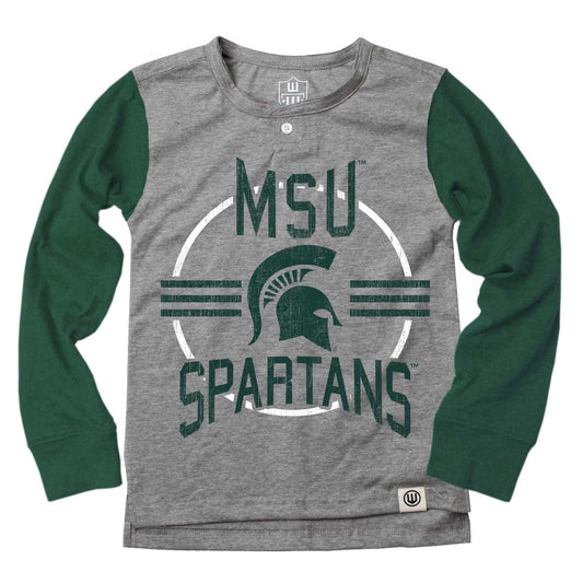 Michigan State Spartans  Youth LS Henley