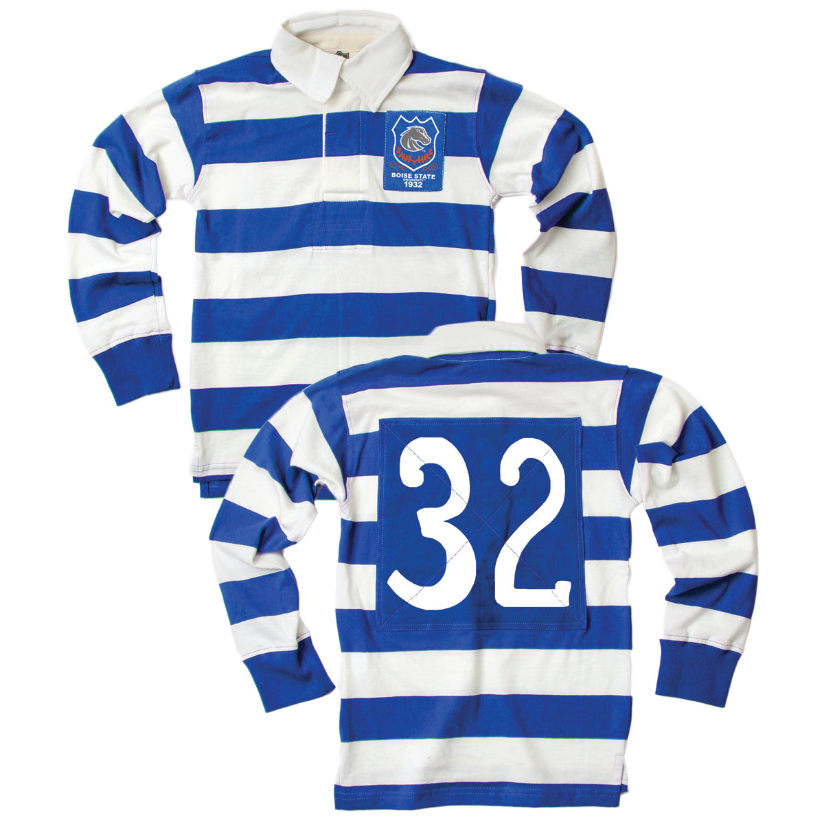 Boise State Broncos Youth Boys Rugby Shirt-Blue