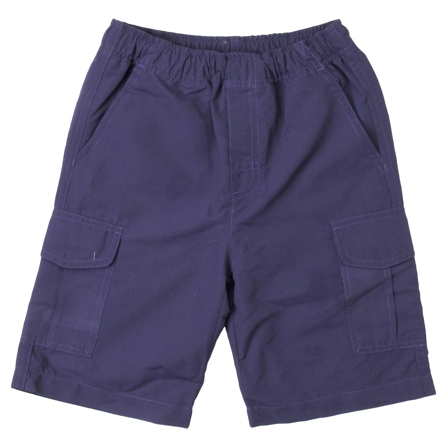 Youth Boys Microfiber Cargo Shorts-Navy
