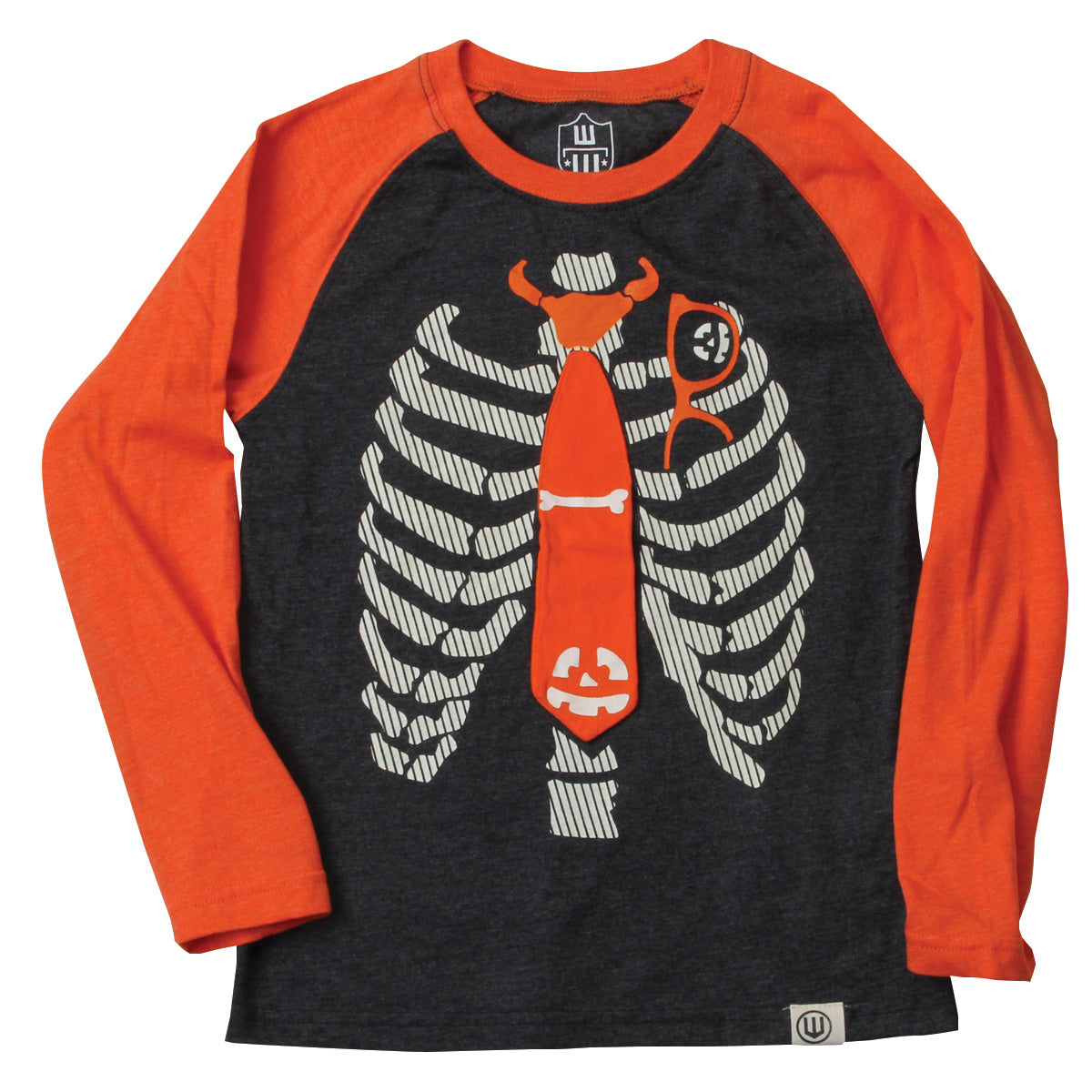 Youth Skeleton Tie Raglan