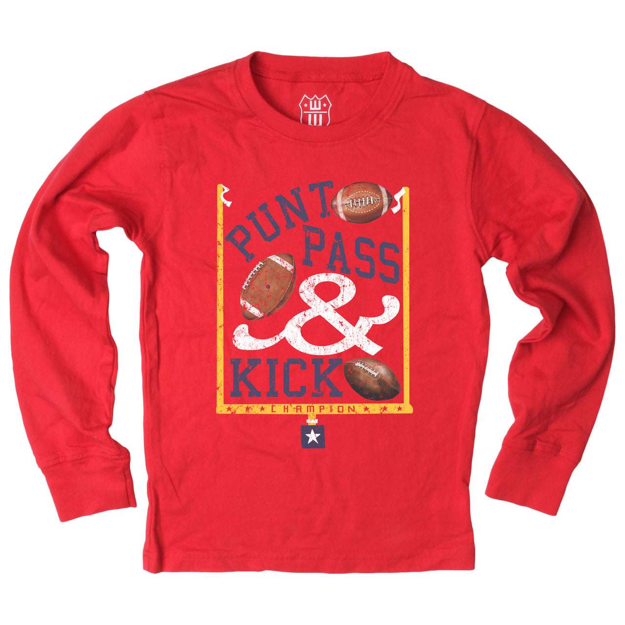 Youth Boys Punt Pass & Kick Graphic Tee