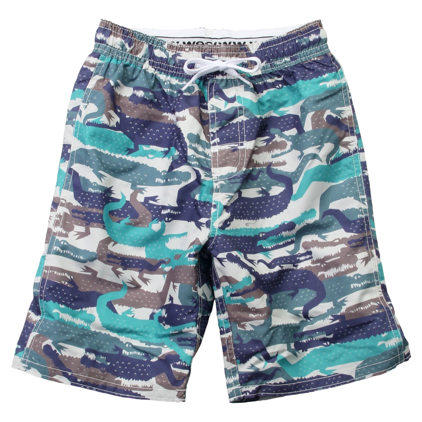 Youth Boys Gator Camo Swim Trunks