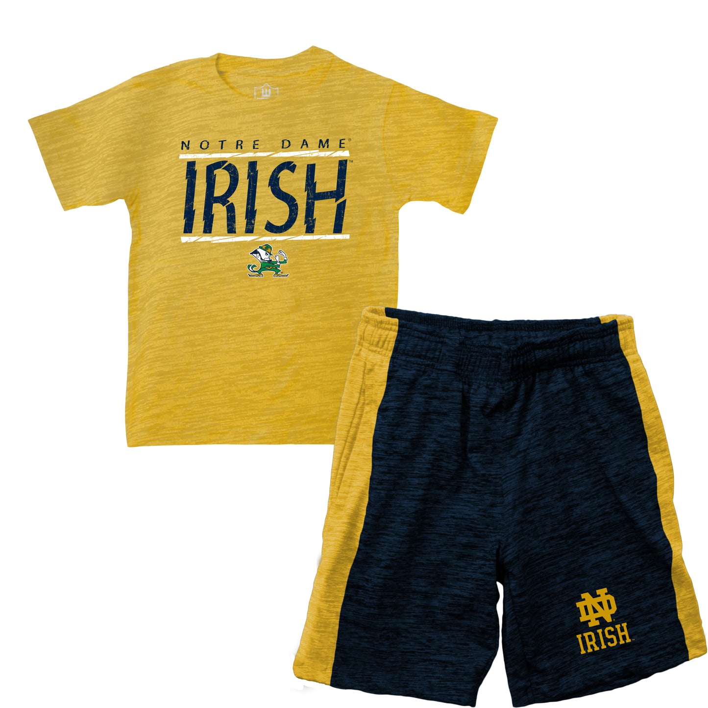 Notre Dame Fighting Irish Youth Boys SS Tee and Short Set