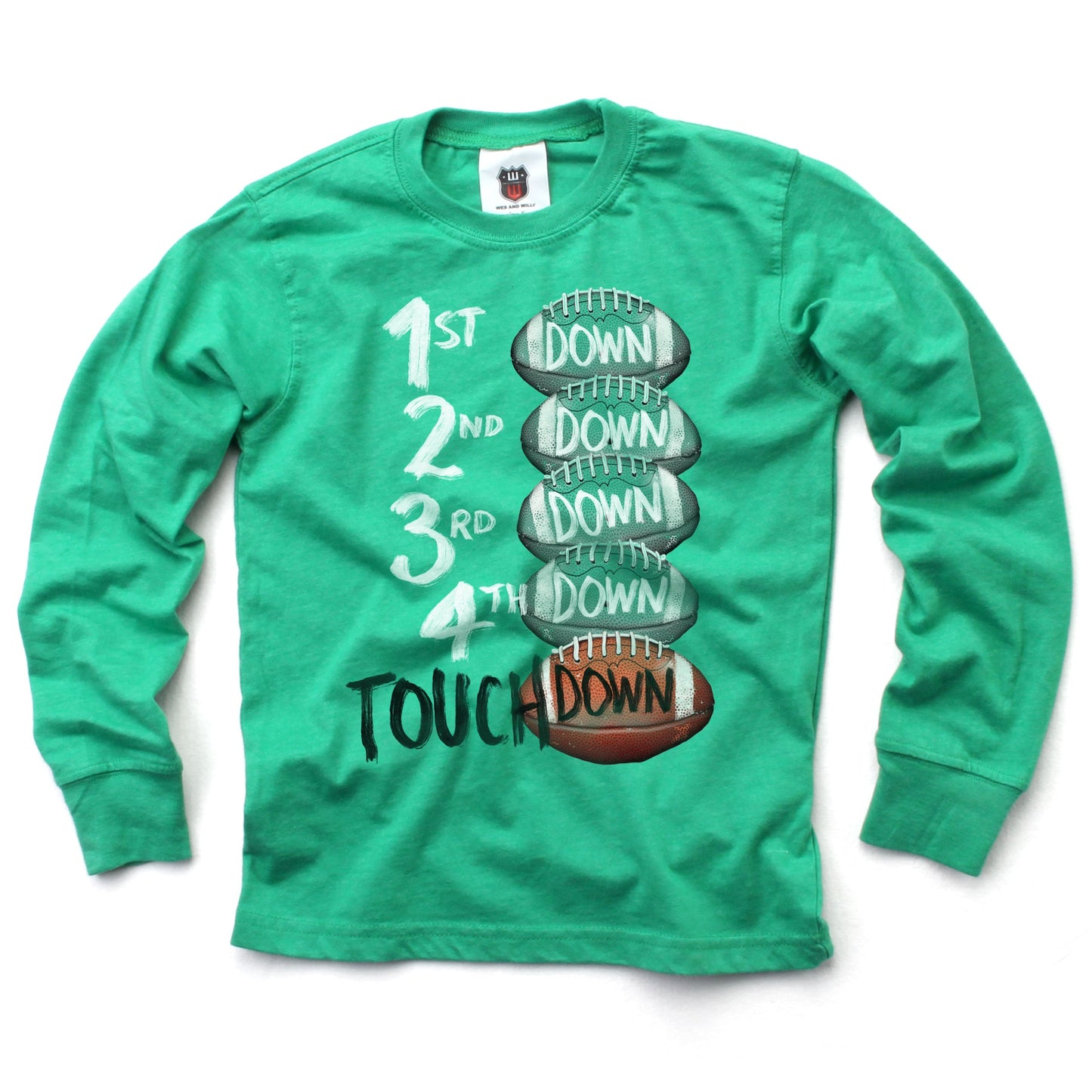 Youth Boys Touchdown LS Tee