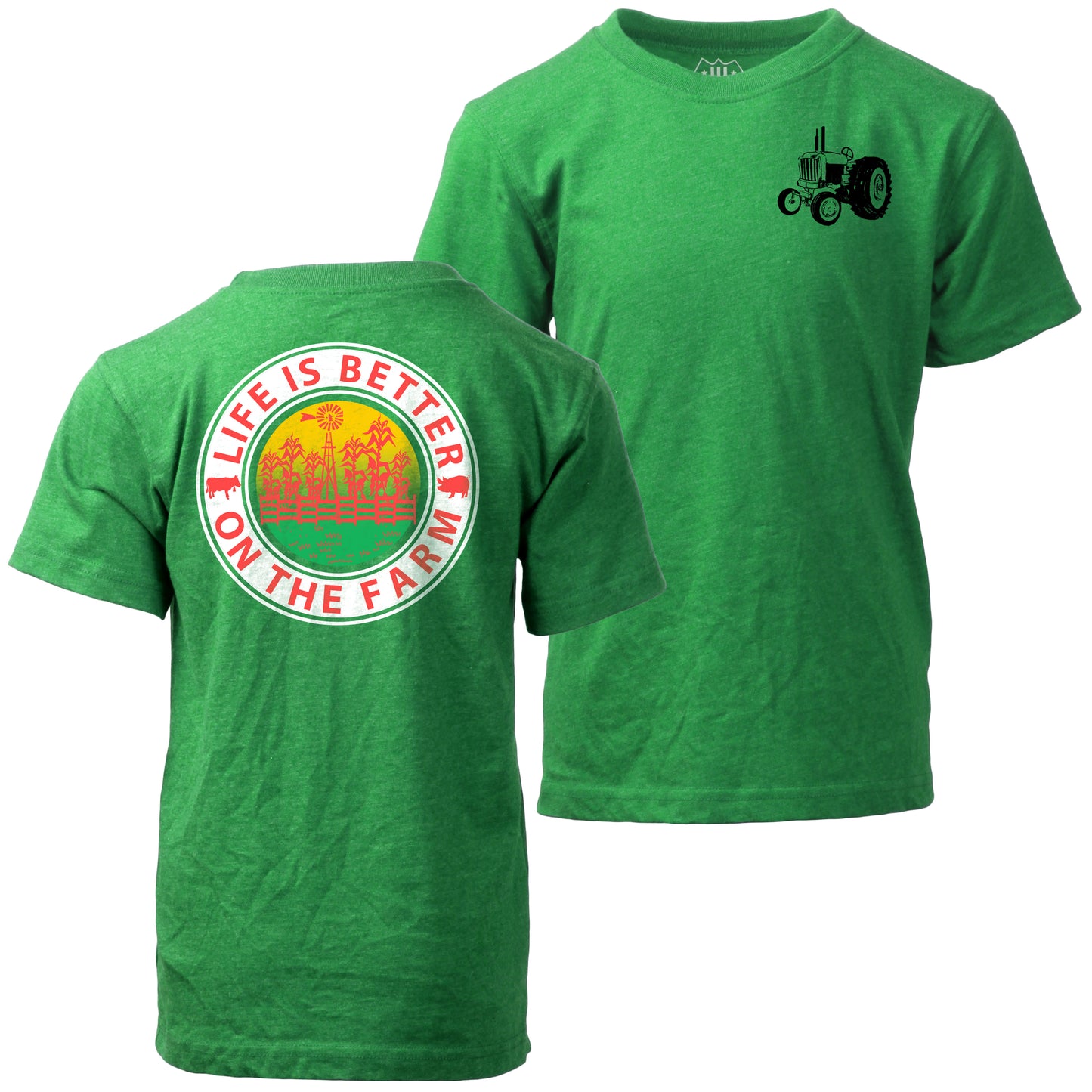 Youth Boys F/B Life Better SS Tee - Clover
