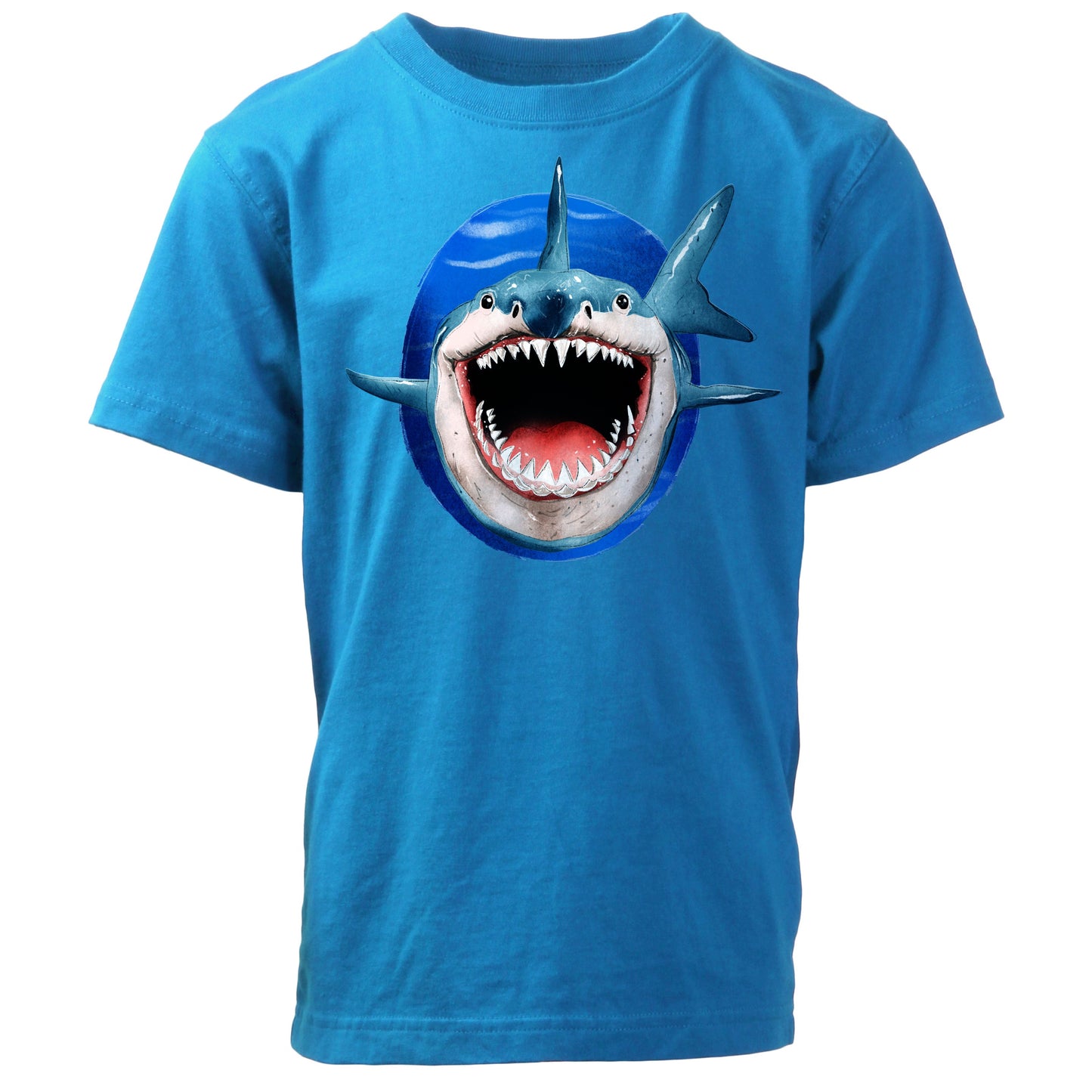 Youth Boys Shark Bite SS Tee - Blue