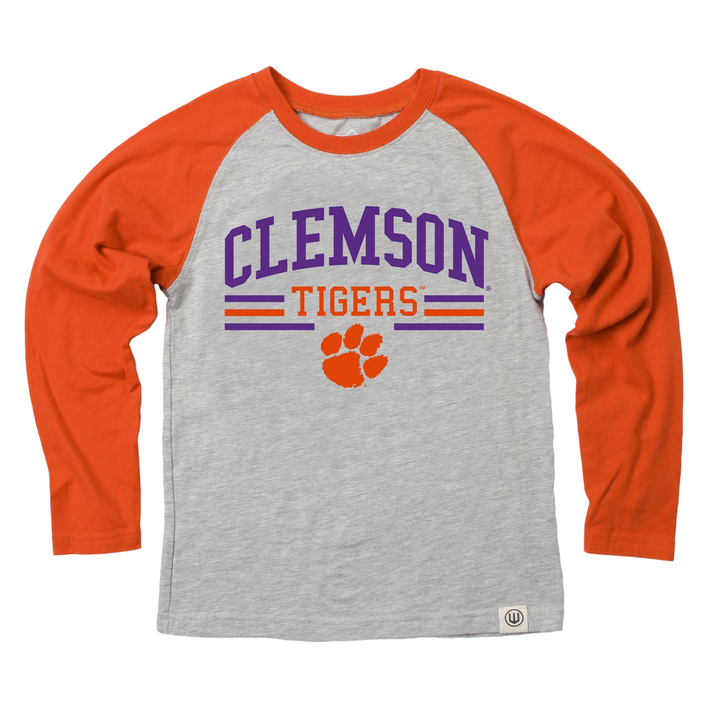 Clemson Tigers Youth LS Raglan Tee