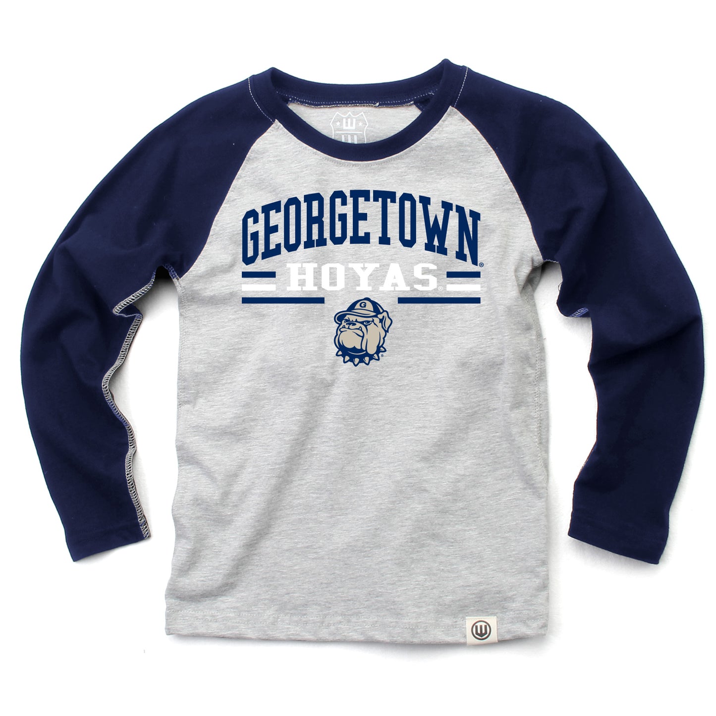 Georgetown Hoyas NCAA Kids LS Raglan Tee