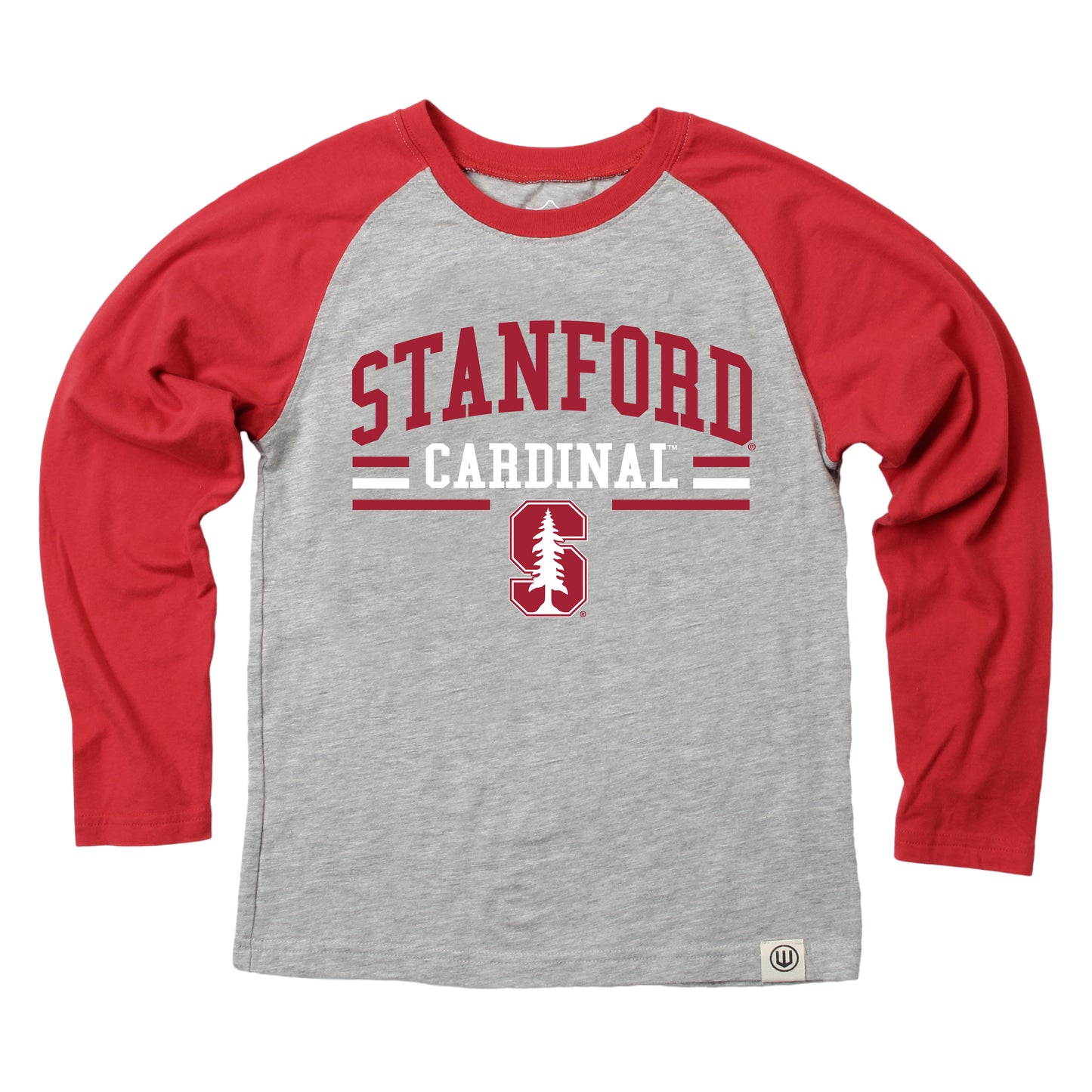 Stanford Cardinal NCAA Kids LS Raglan Tee