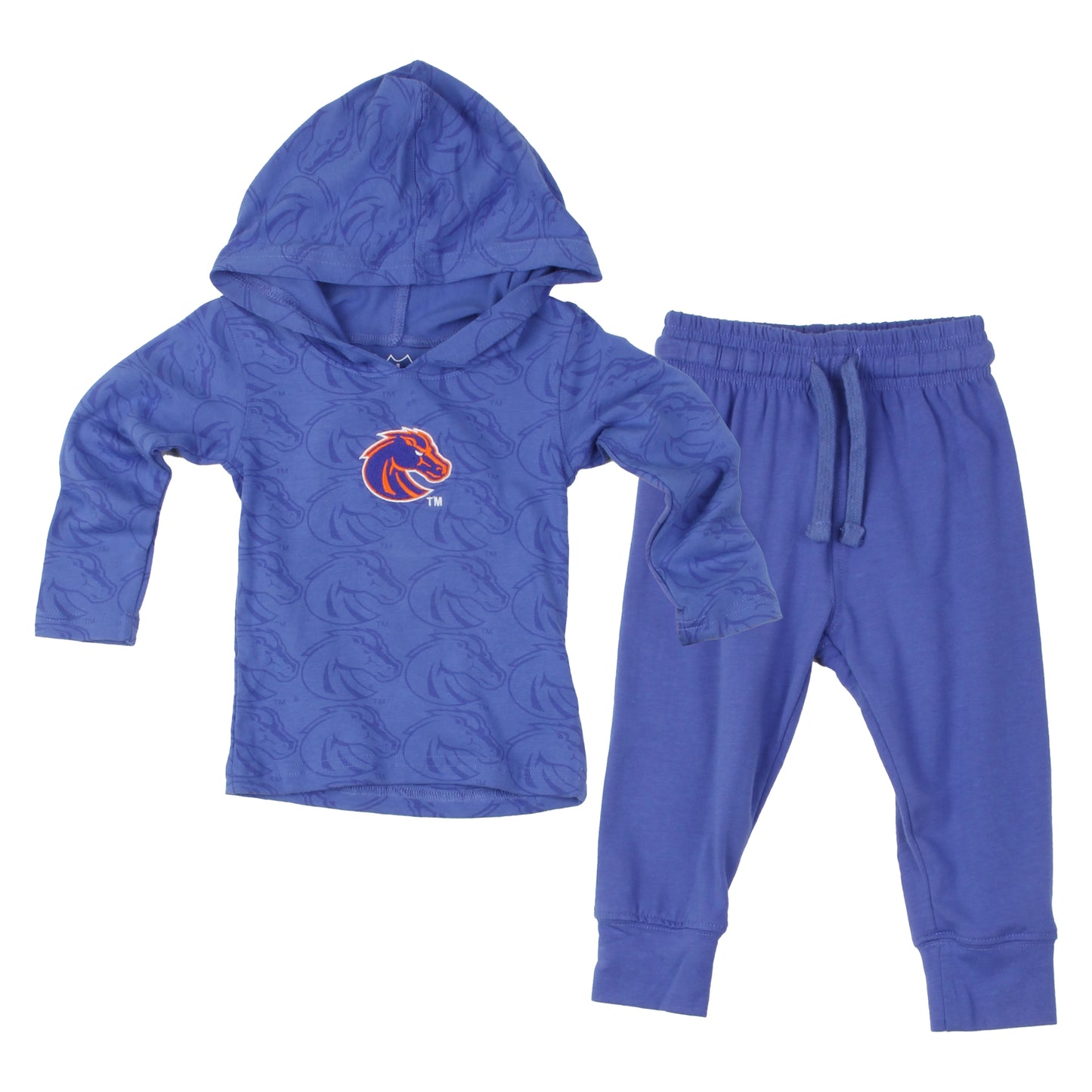 Boise State Broncos Infant Allover Print Hoodie Set