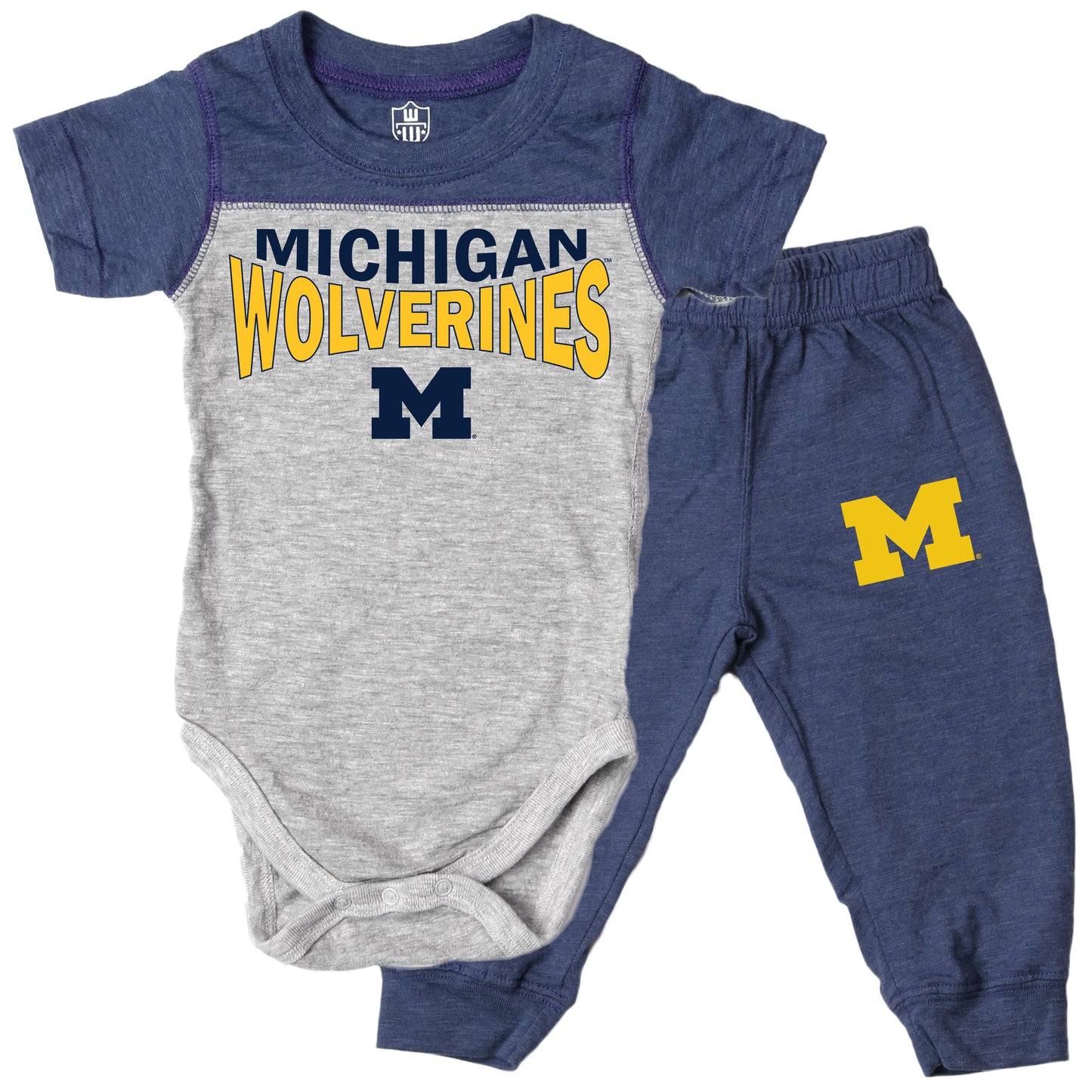 Michigan Wolverines Infant SS Hopper and Pant Set