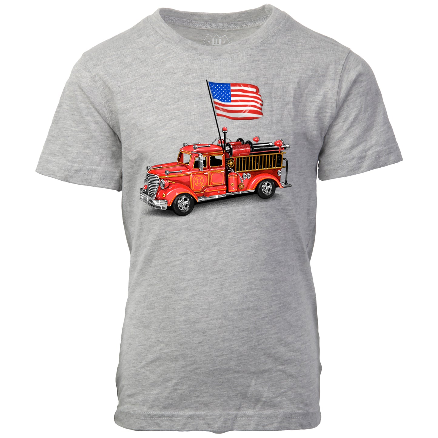 Youth Boys Firetruck SS Tee