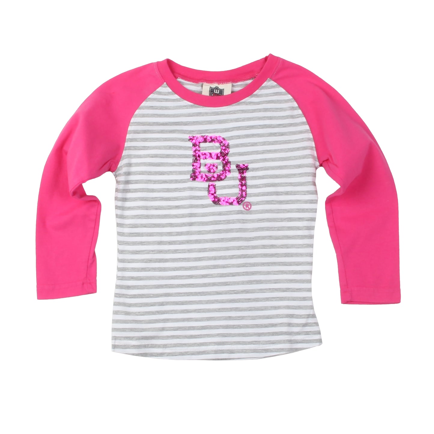 Baylor Bears Youth Sequin Raglan
