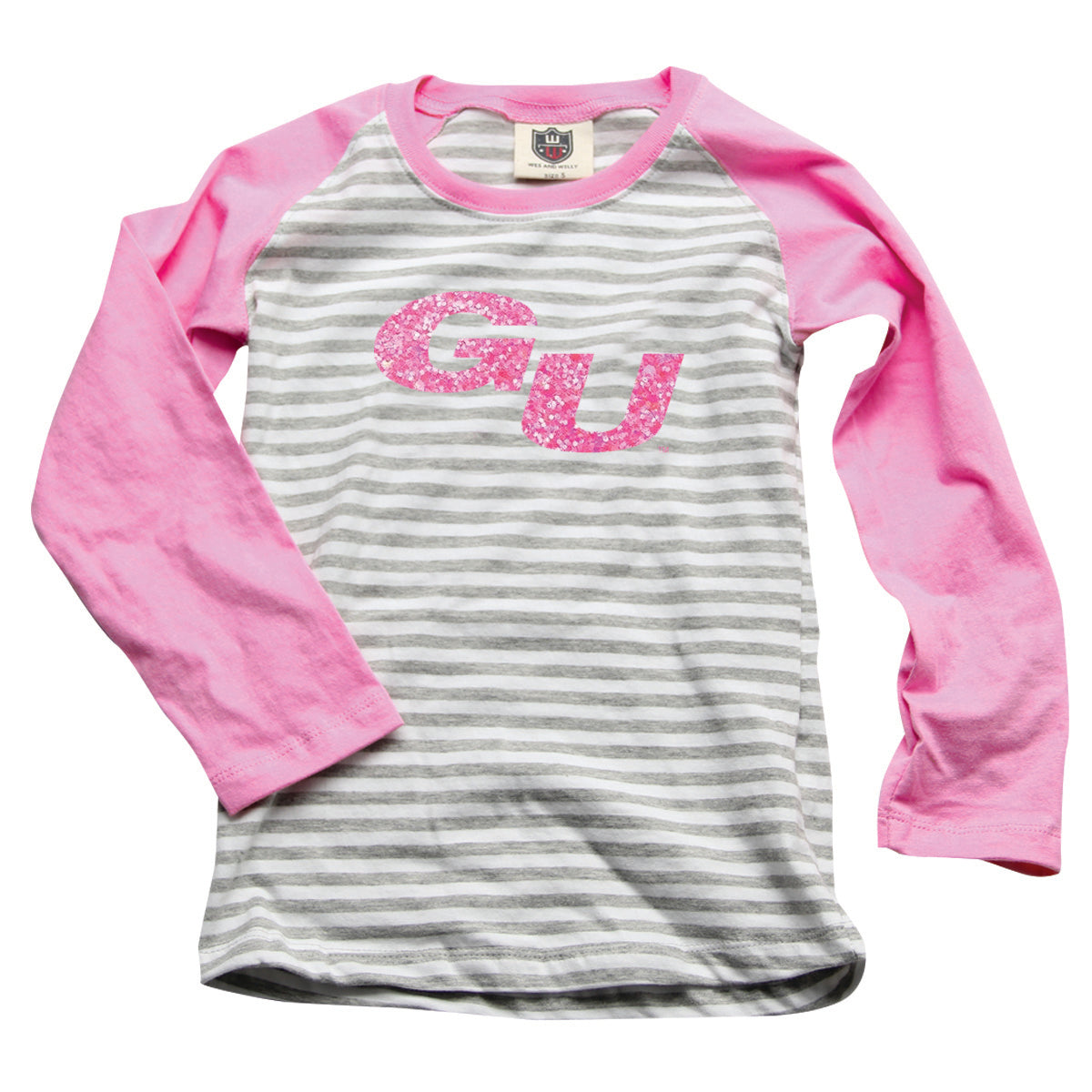 Gonzaga Bulldogs Youth Sequin Raglan