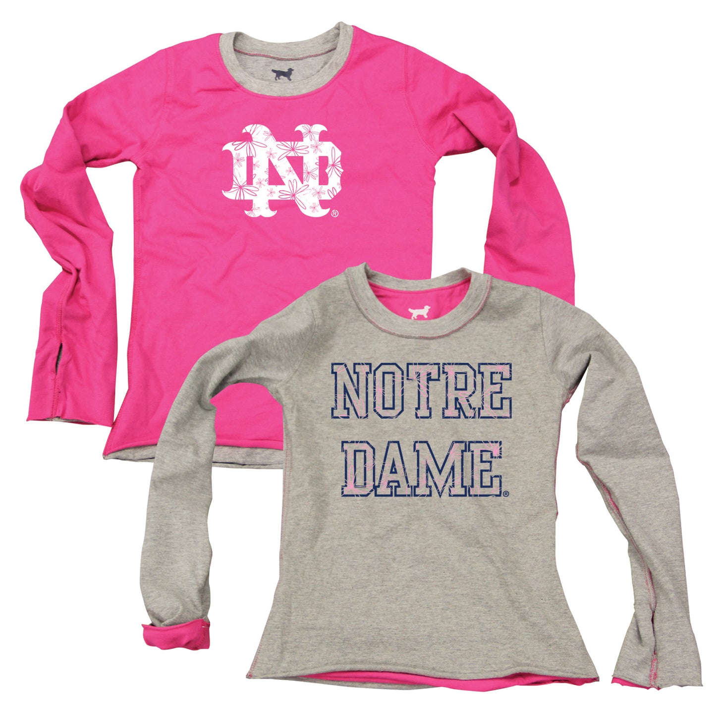 Notre Dame Fighting Irish Youth Girls Inside Out Tee