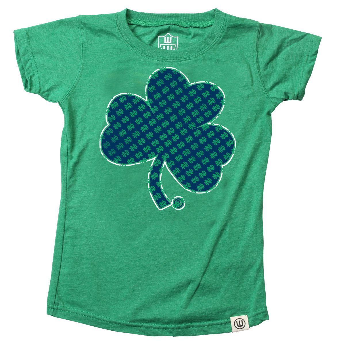 Notre Dame Fighting Irish Youth Girls Shamrock Tee
