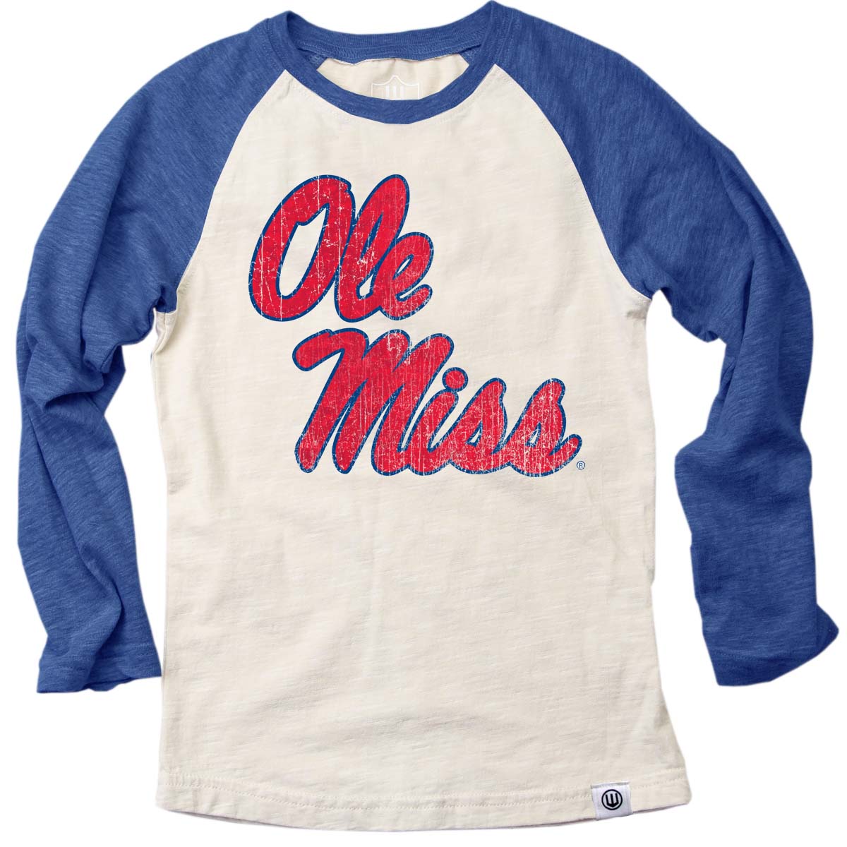 Ole Miss Rebels Youth Girls Raglan