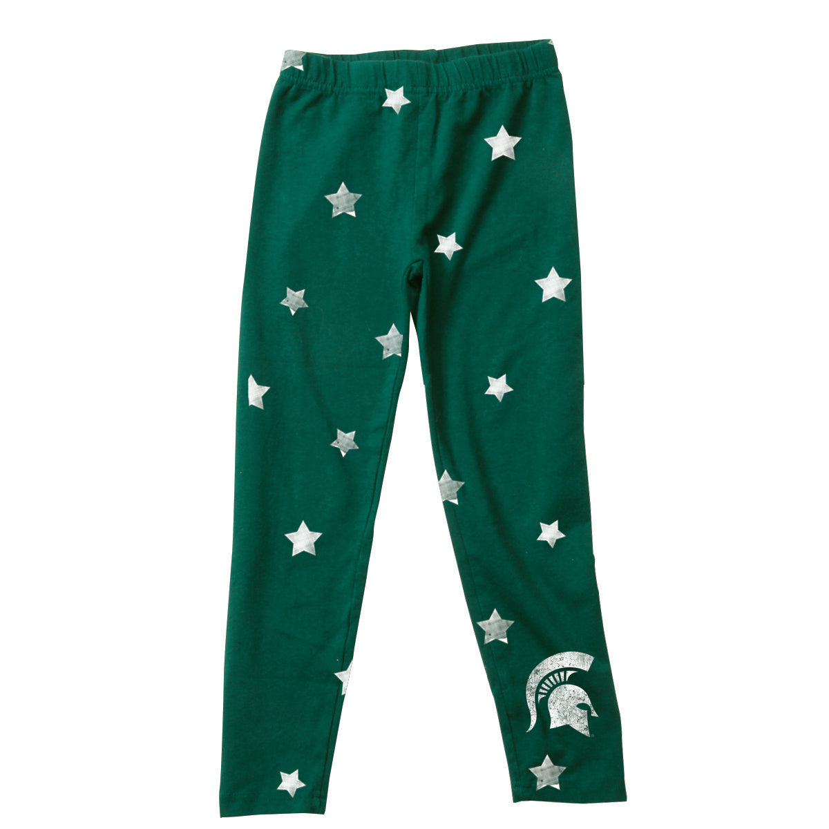 Michigan State Spartans Youth Girls Star Leggings