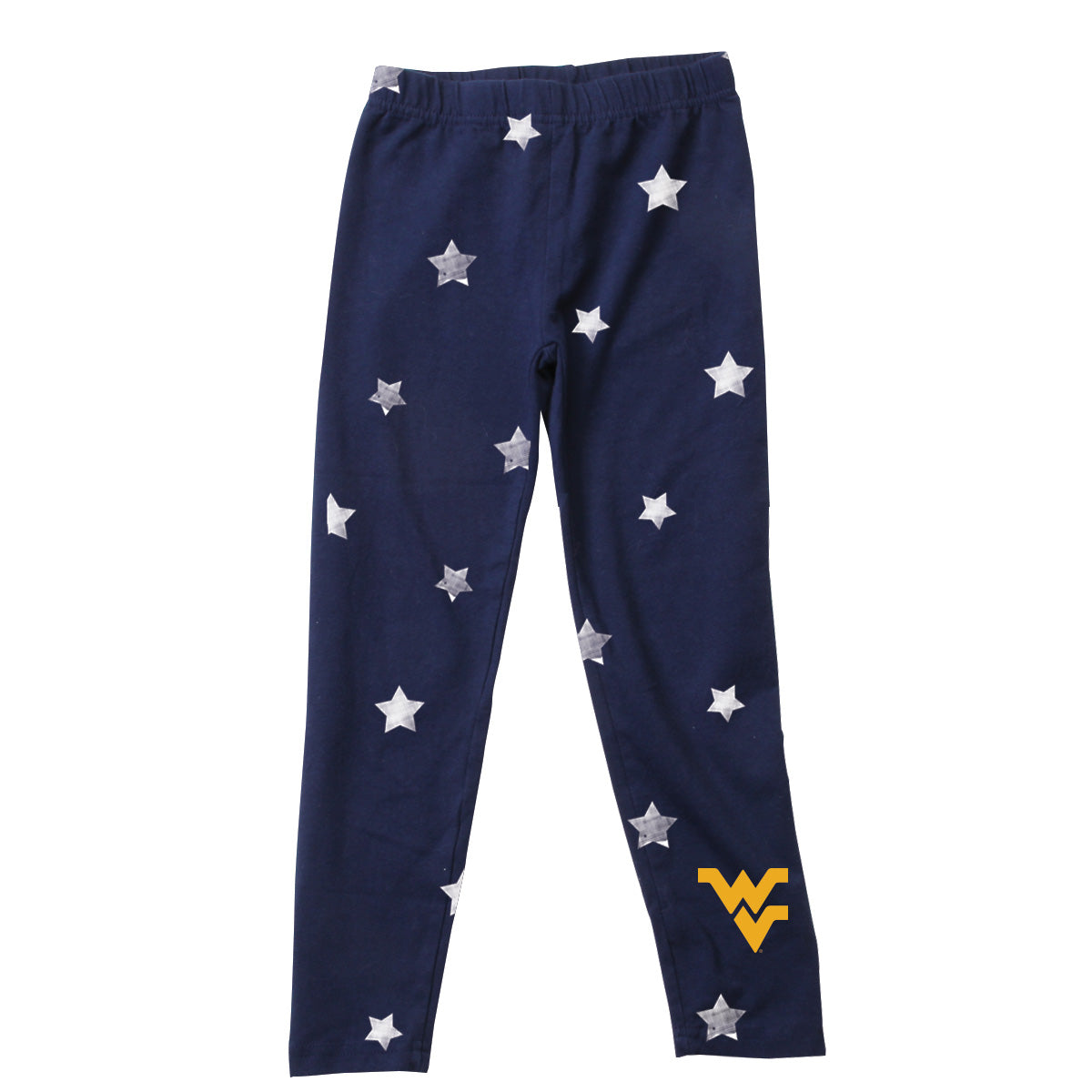 West Virginia Mountaineers Youth Girls Star Leggings
