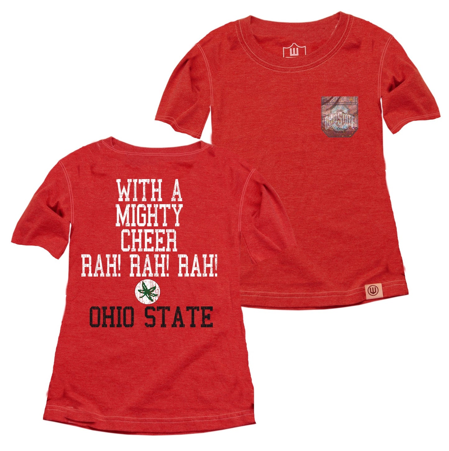 Ohio State Buckeyes Youth Girls Sparkle Pocket Tee