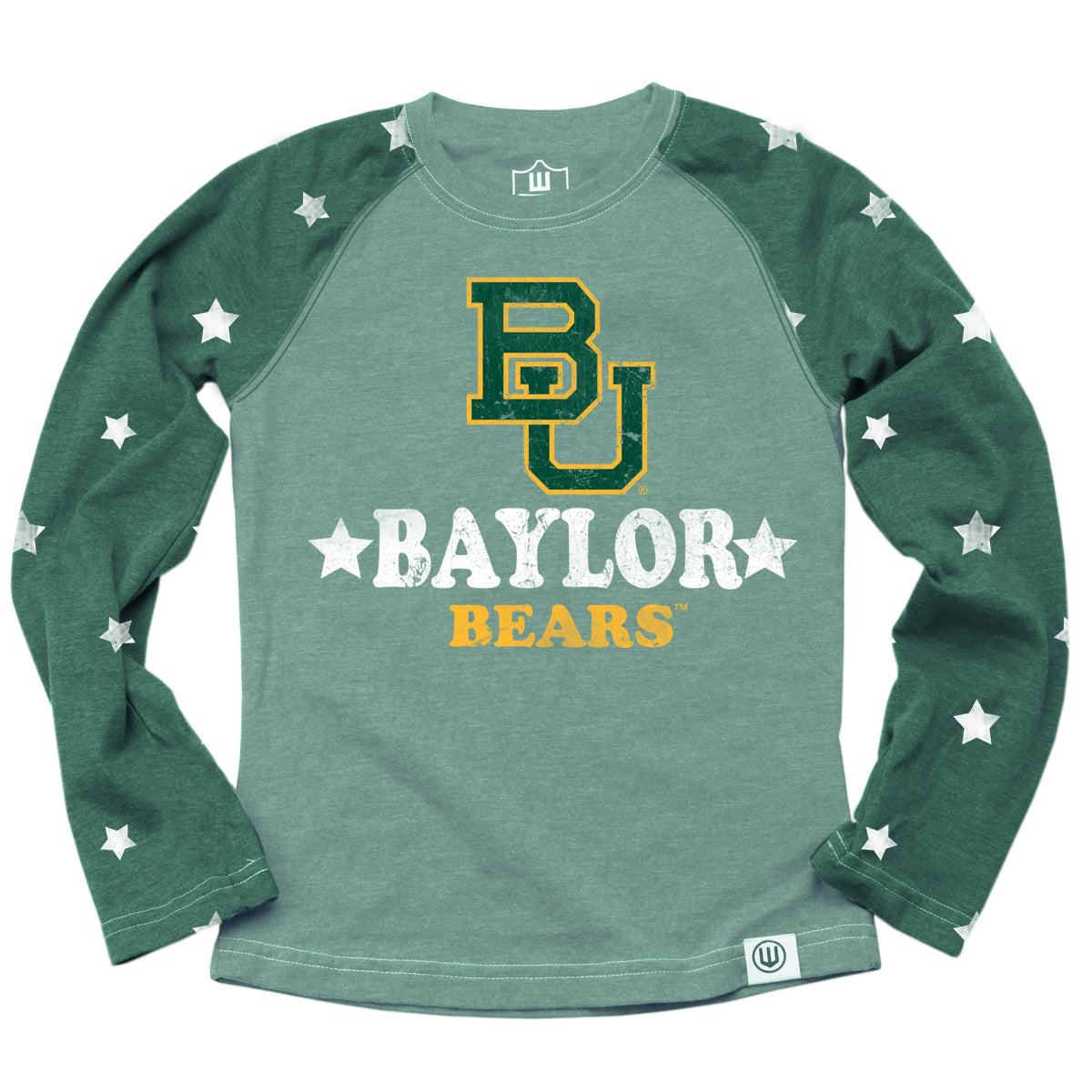 Baylor Bears Youth Girls Star Raglan