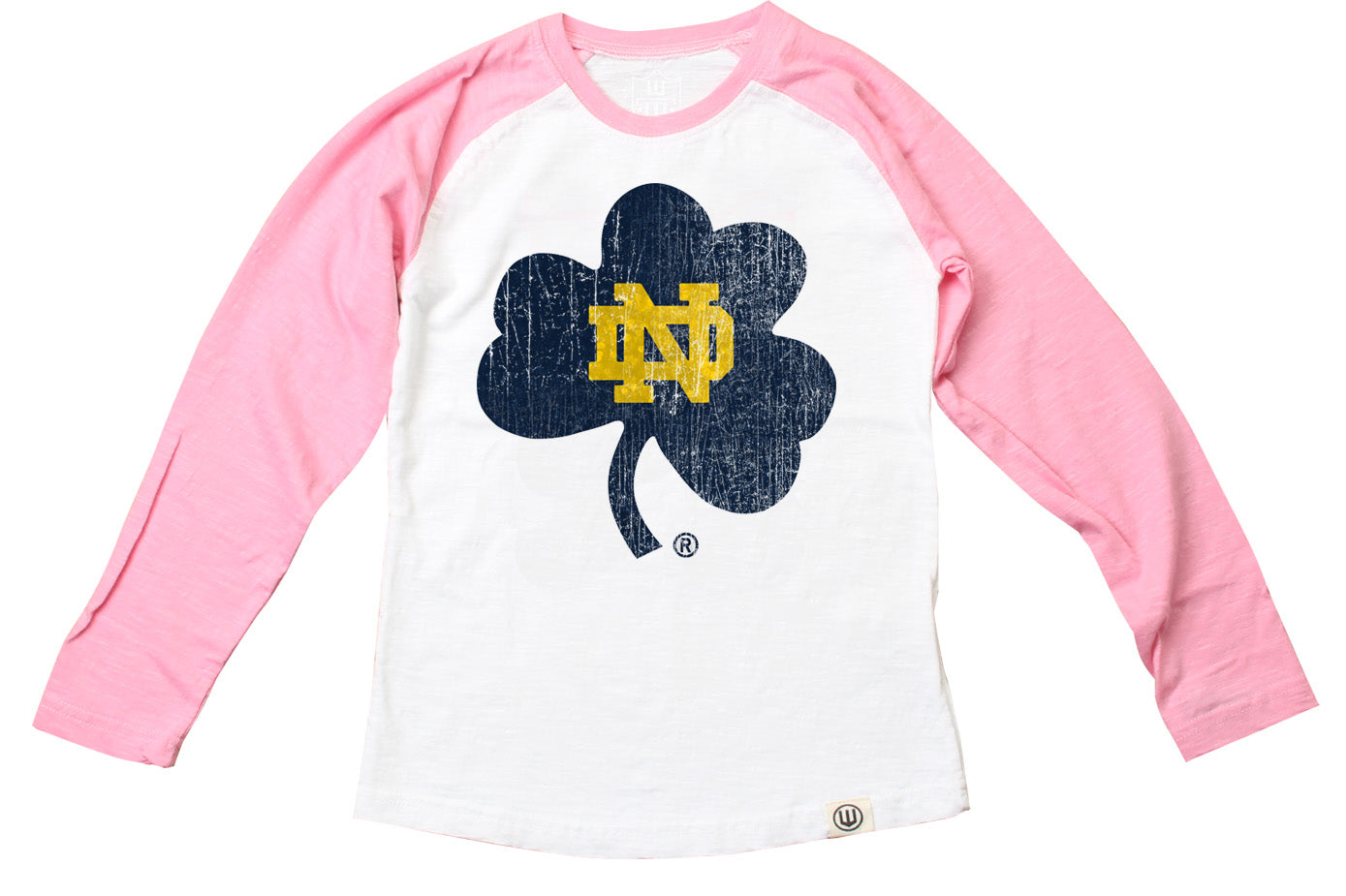 Notre Dame Fighting Irish Youth Girls Slub LS Raglan