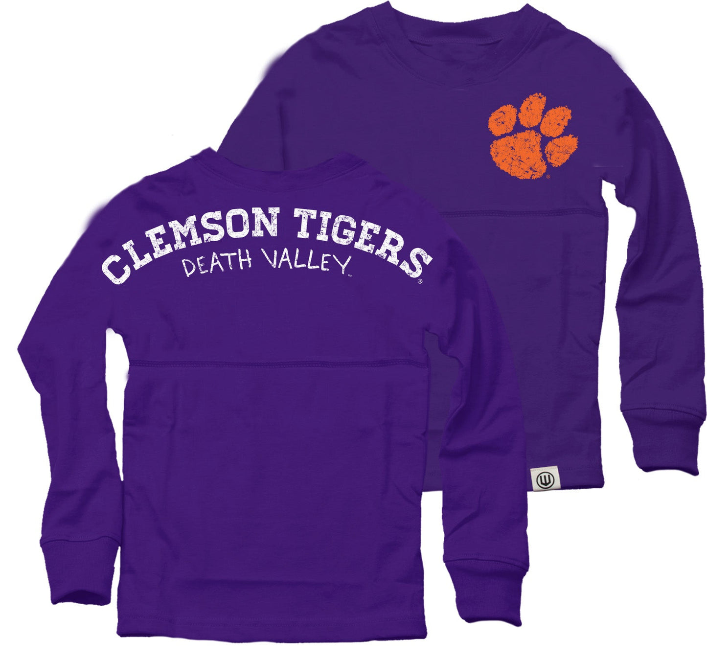 Clemson Tigers Youth Girls Cheer Shirt-Orange