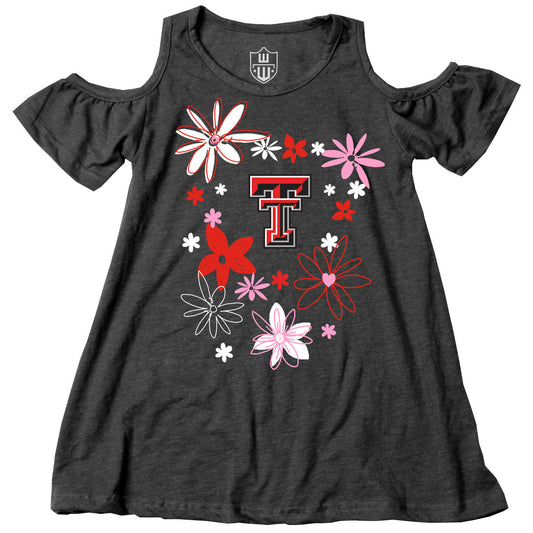Texas Tech Red Raiders youth Cold Shoulder Crew