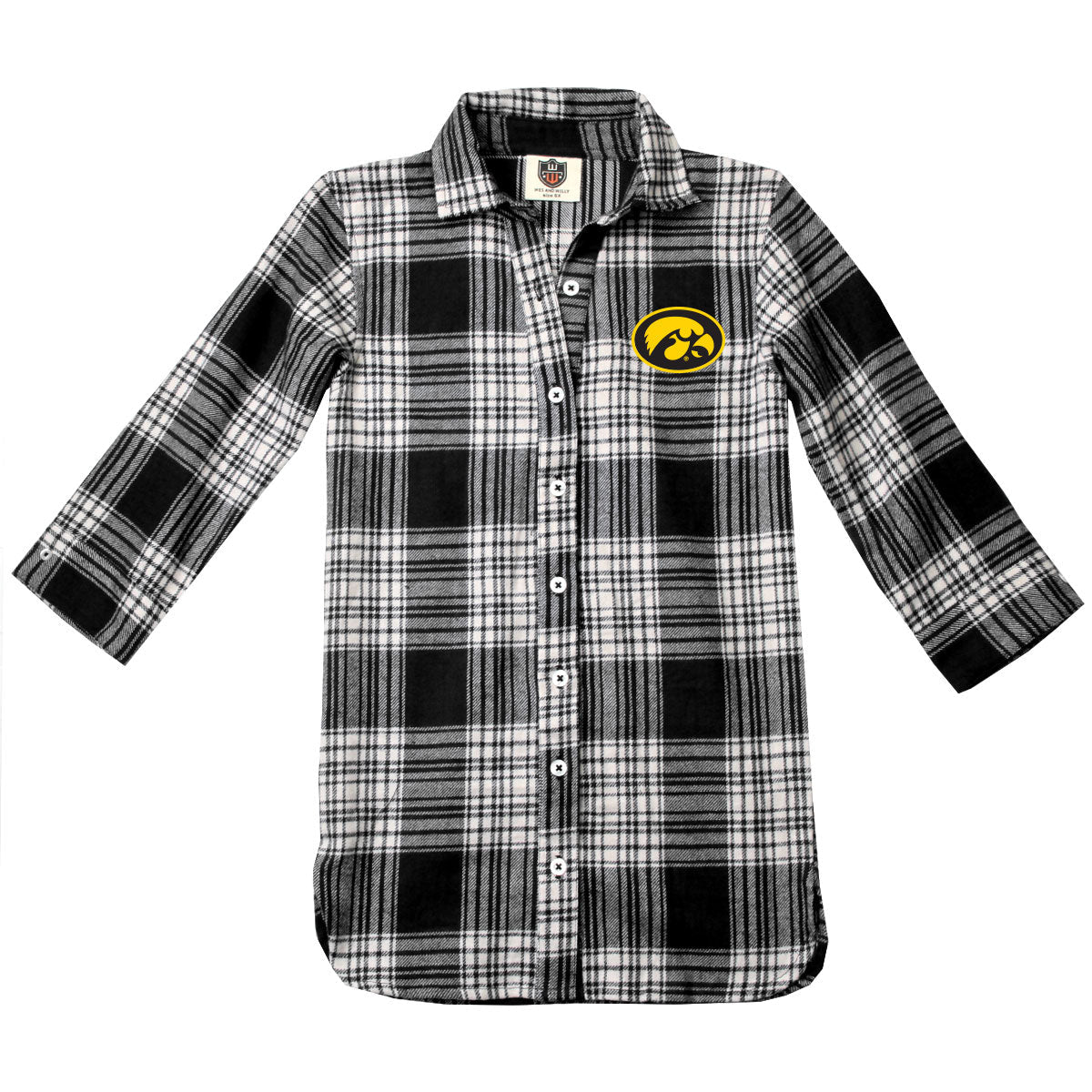 Iowa Hawkeyes Youth Girls Plaid Dress