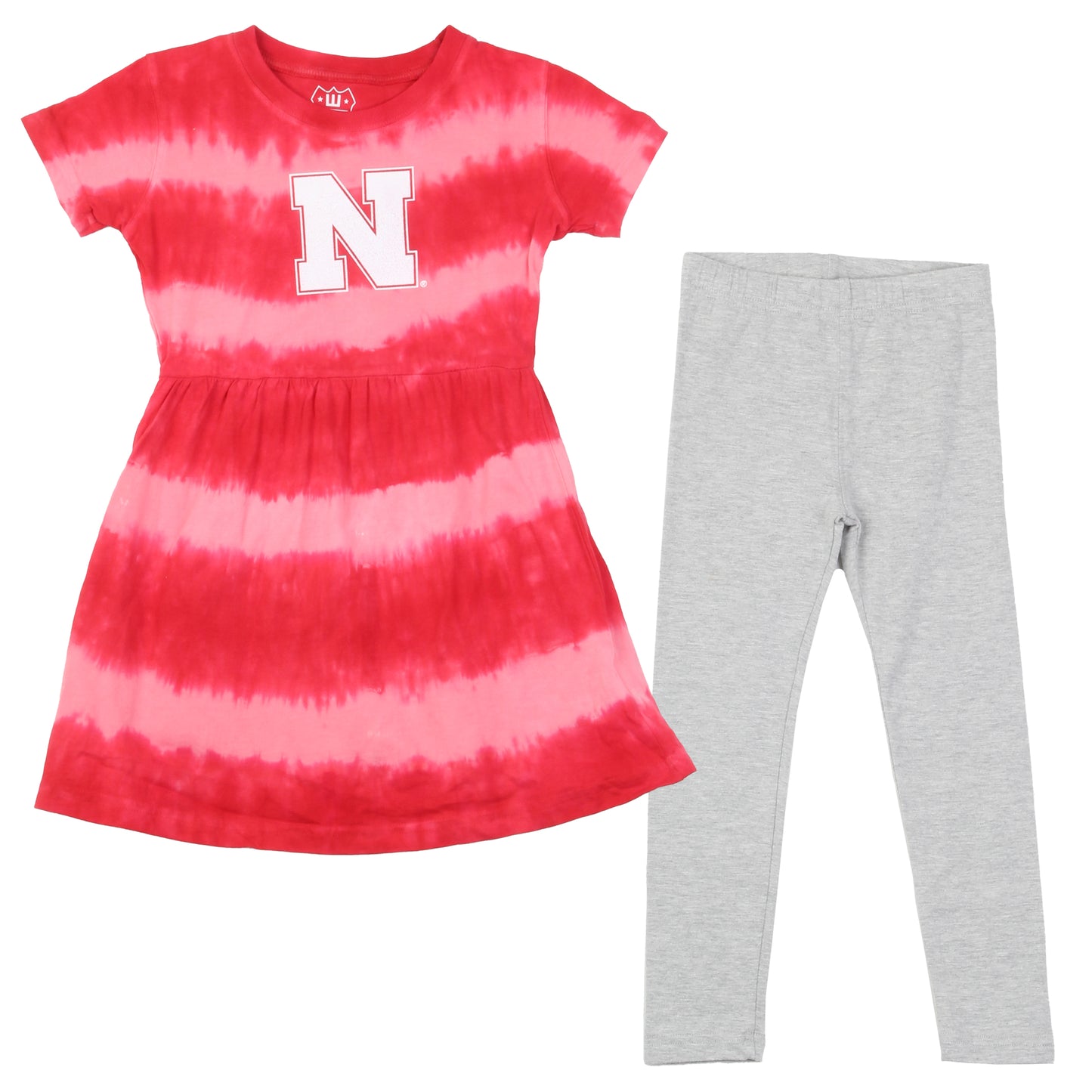 Nebraska Huskers Infant Girls Tie Dye Dress Set