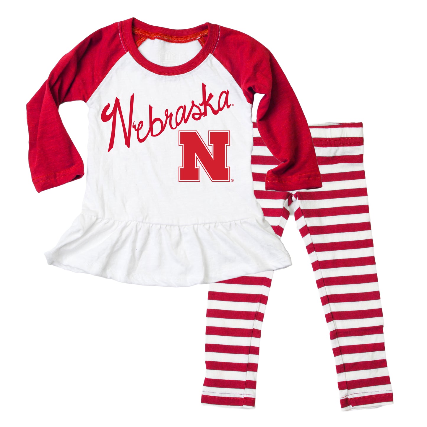 Nebraska Huskers Infant Raglan Set