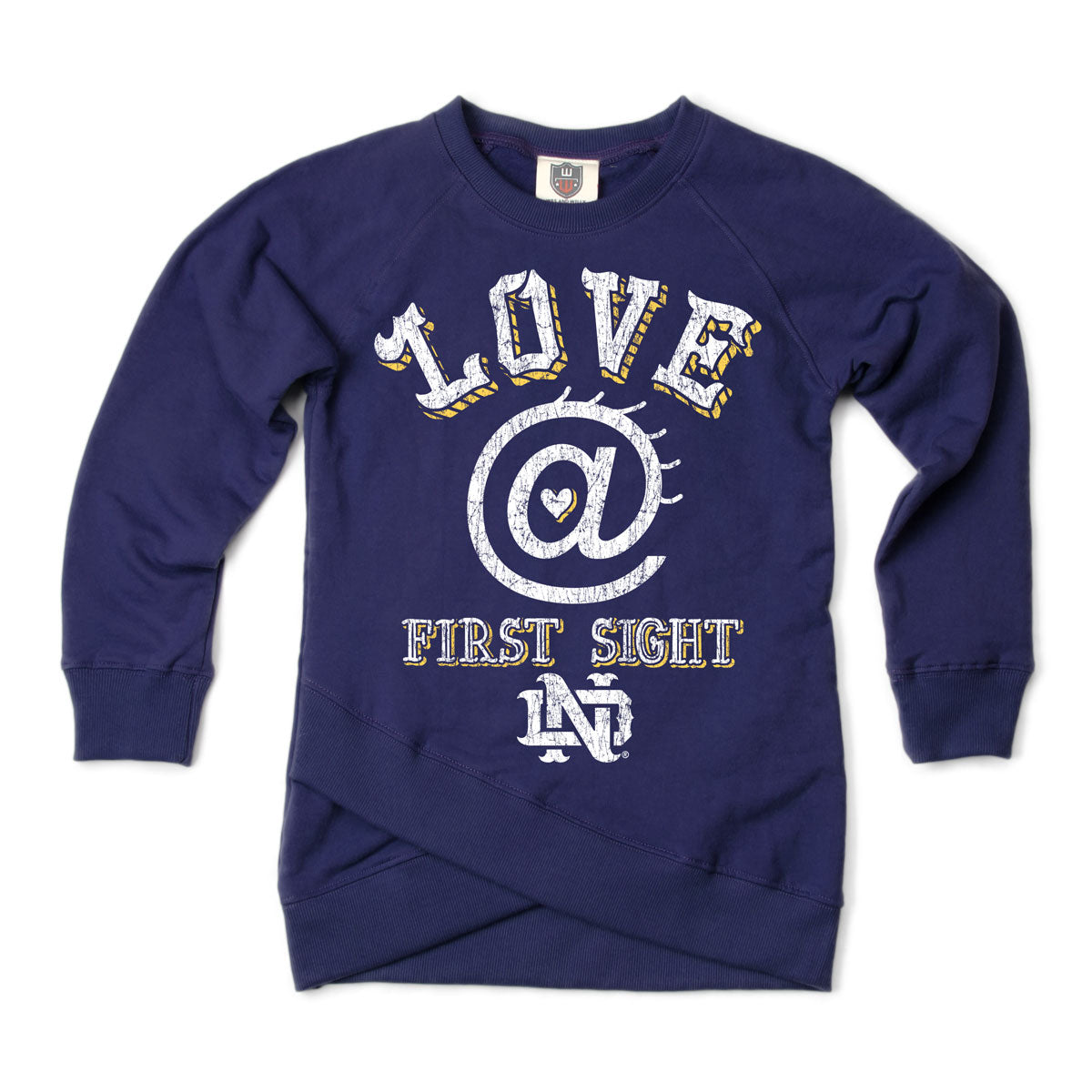 Notre Dame Fighting Irish Youth Girls Crossover LS Tunic
