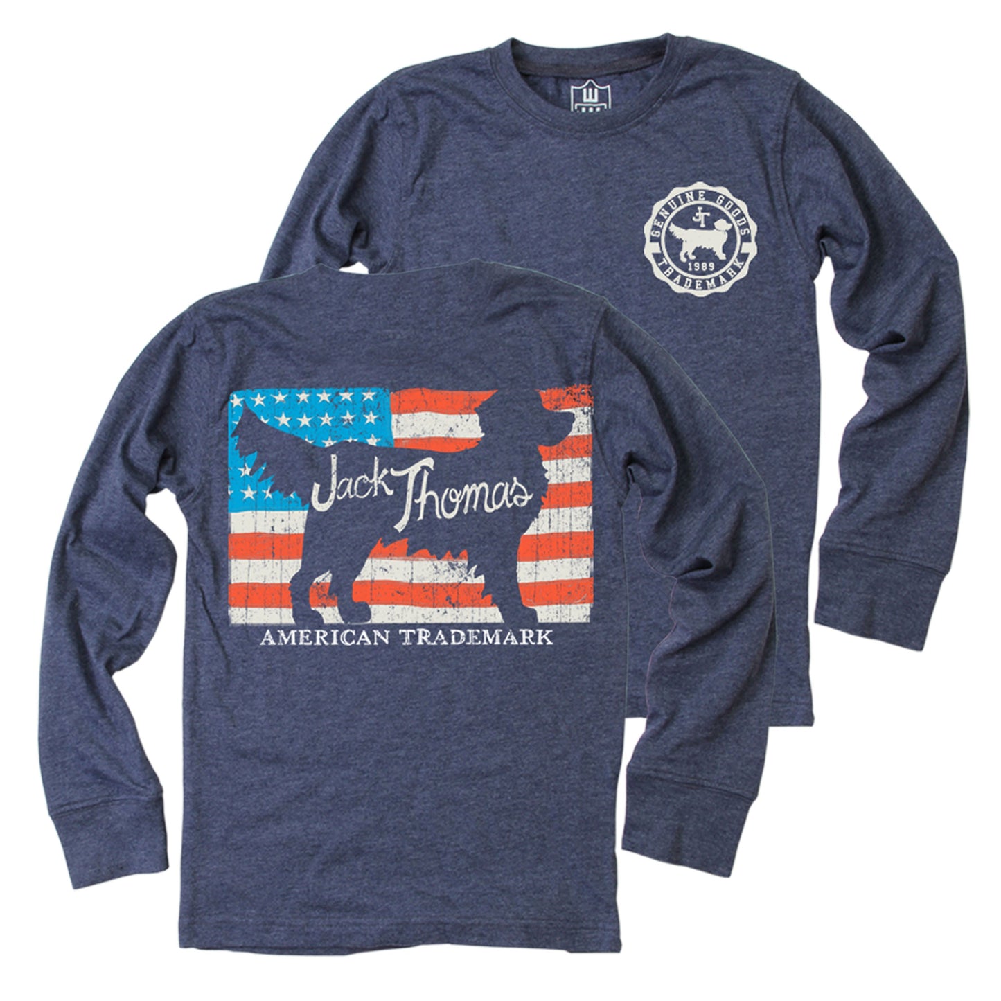 Jack Thomas Youth Boys Flag LS Tee