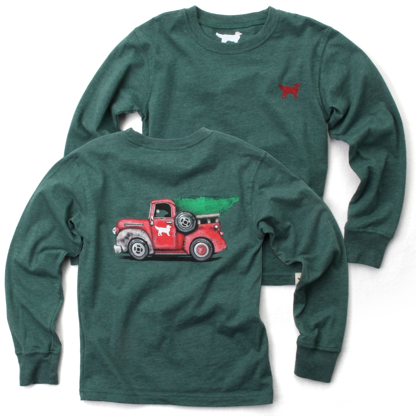 Jack Thomas Youth Boys Truck LS Graphic Tee