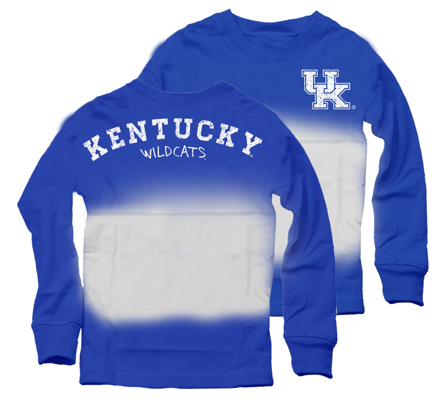 Kentucky Wildcats Youth Girls Dip Dyed Spirit Tee