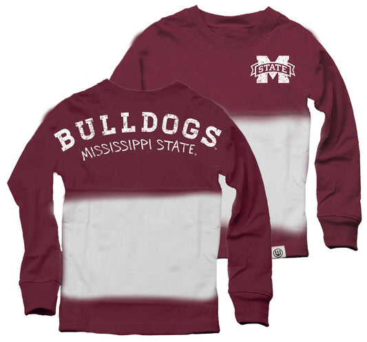Mississippi State Bulldogs youth Dip Dyed Spirit Tee