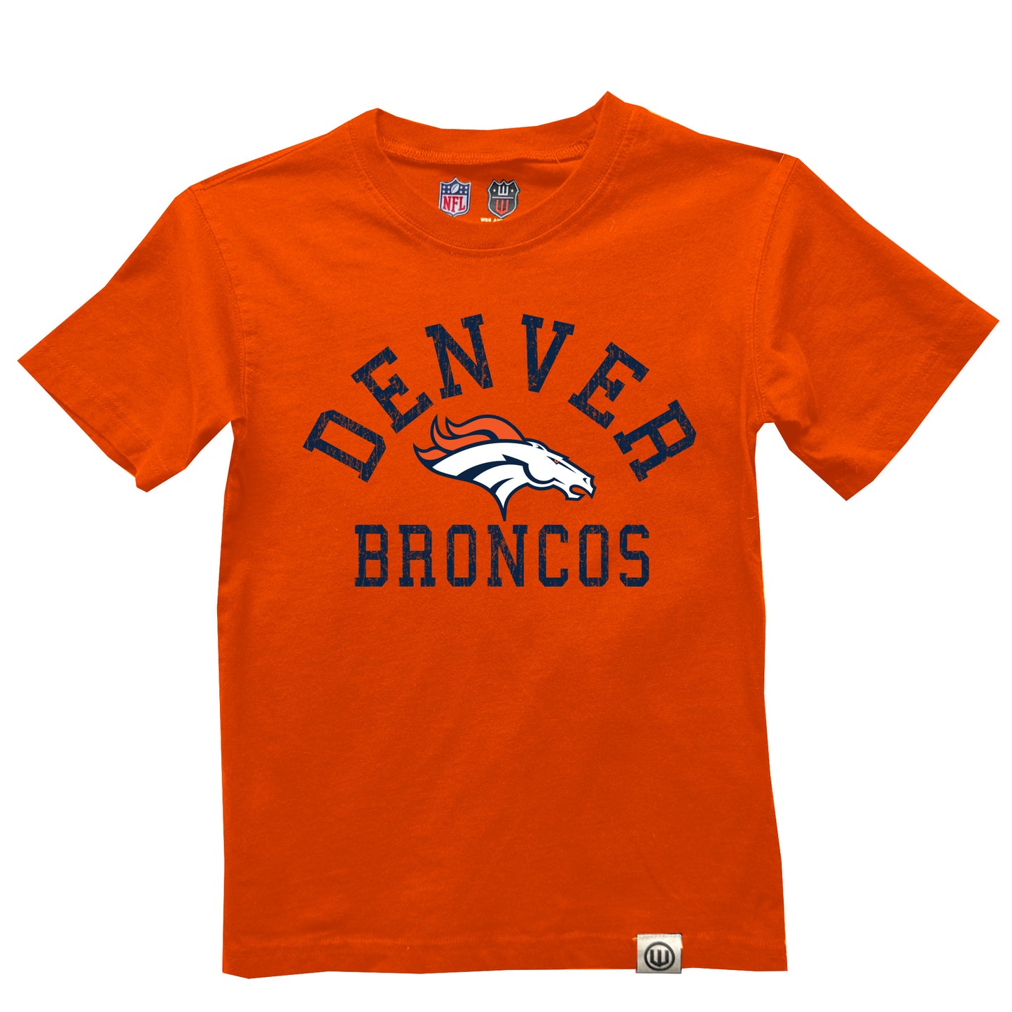 Denver Broncos NFL Youth Boys Organic Cotton T-Shirt-Orange