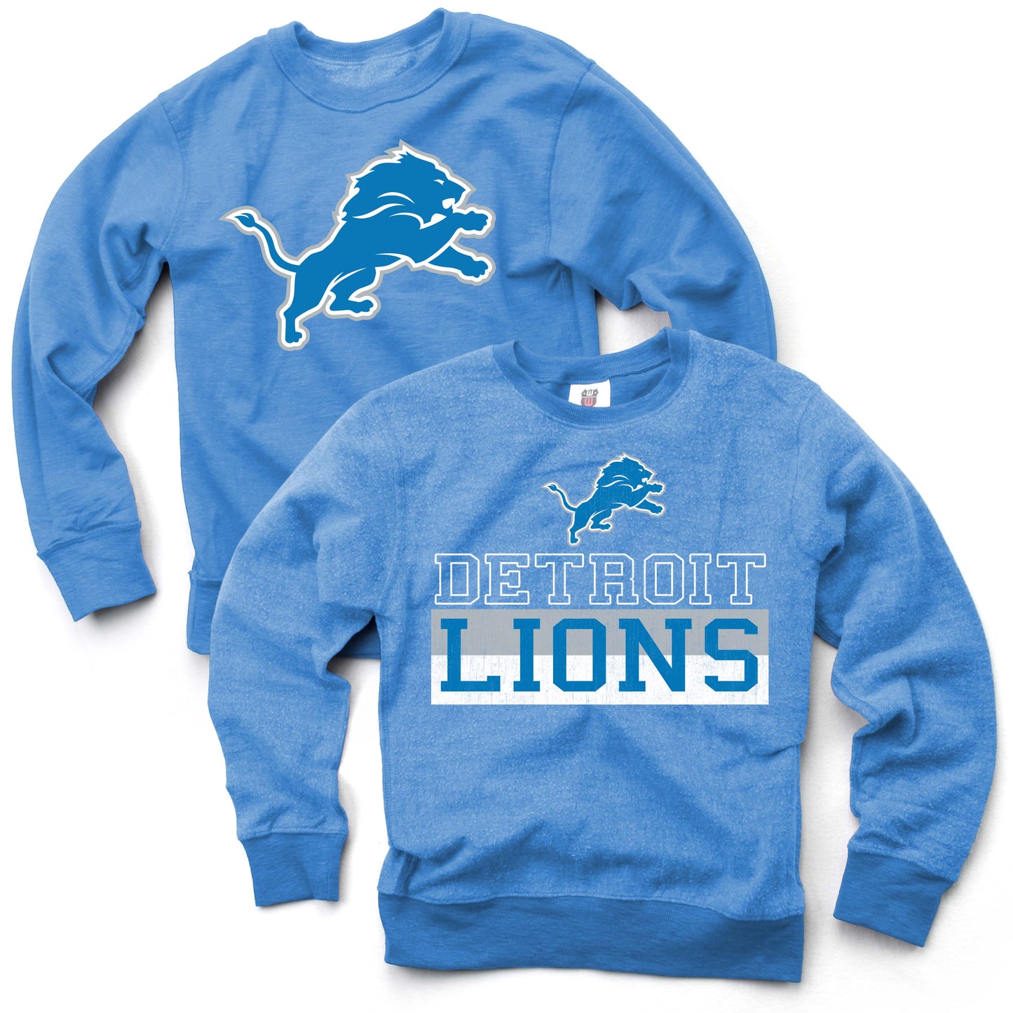 Detroit Lions NFL Youth Boys Reversible Fleece Top-Blue