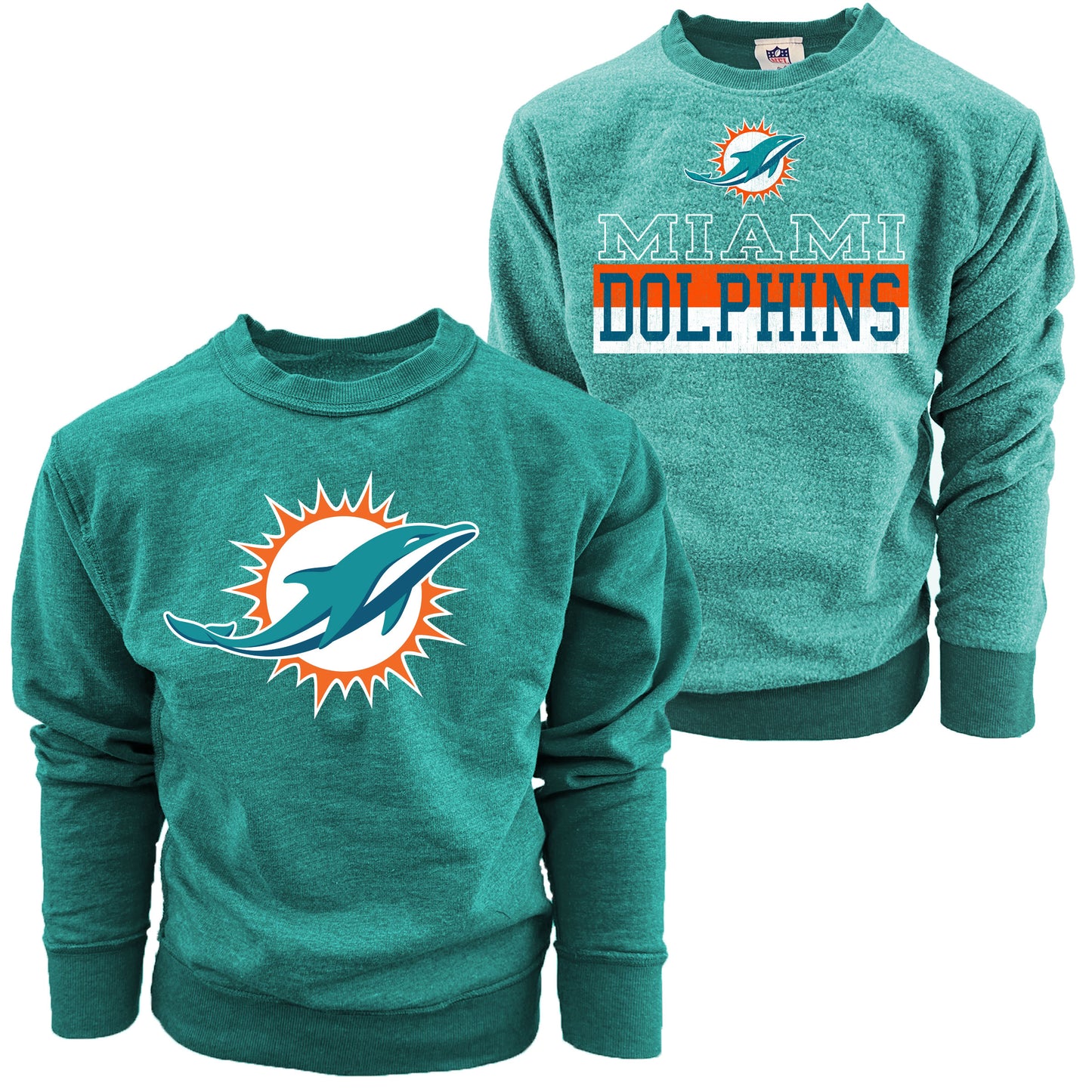 Miami Dolphins NFL Youth Boys Reversible Fleece Top-Blue