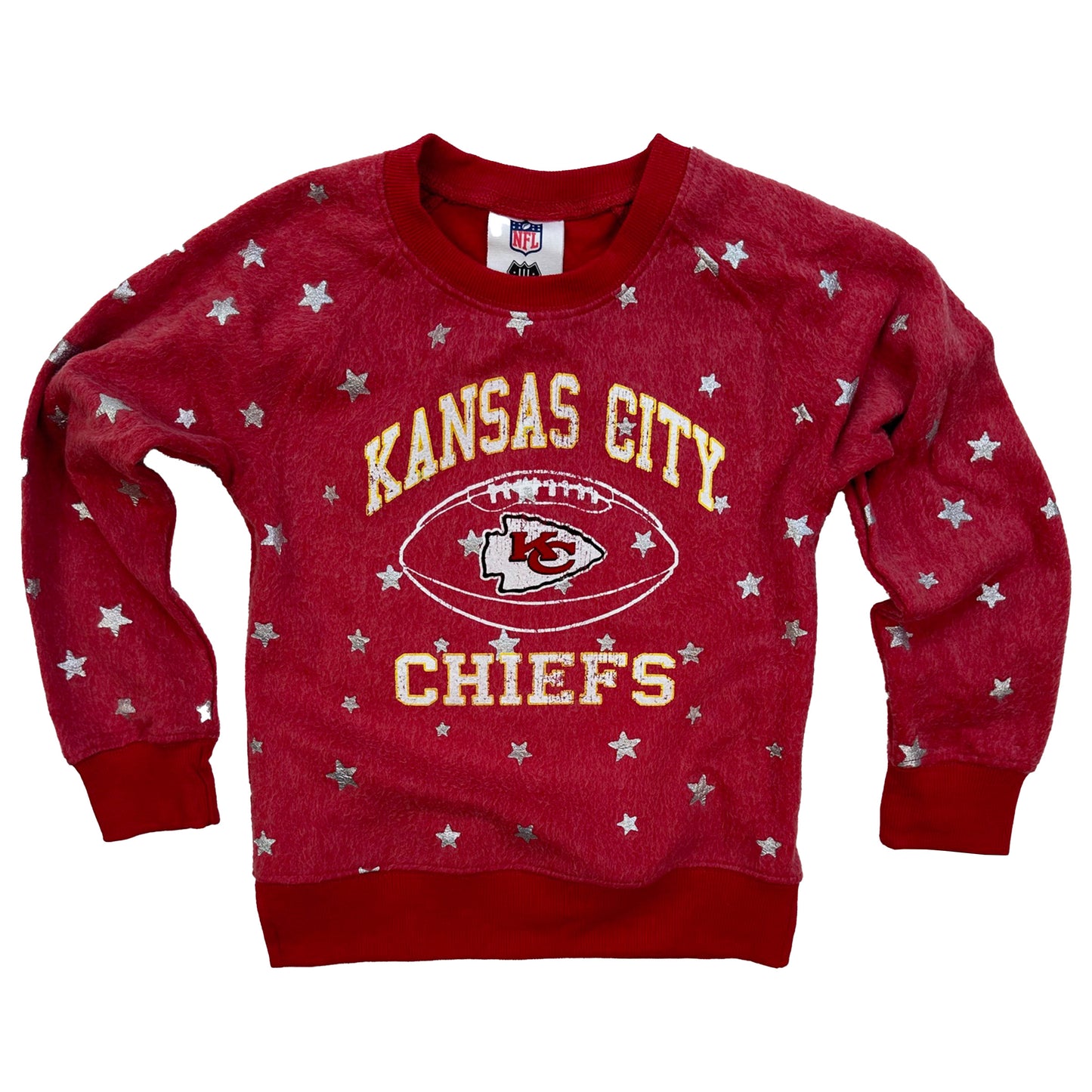 Kansas City Chiefs NFL Youth Girls Reverse Fleece Sweatshirt