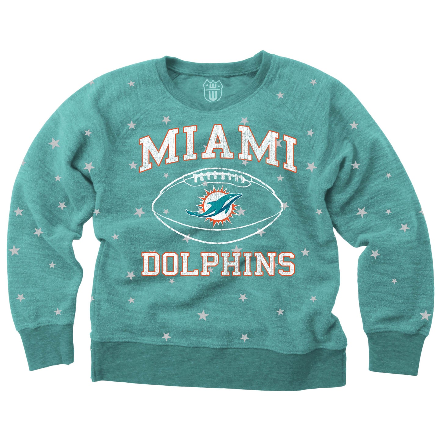 Miami Dolphins NFL Youth Girls Reverse Fleece Sweatshirt