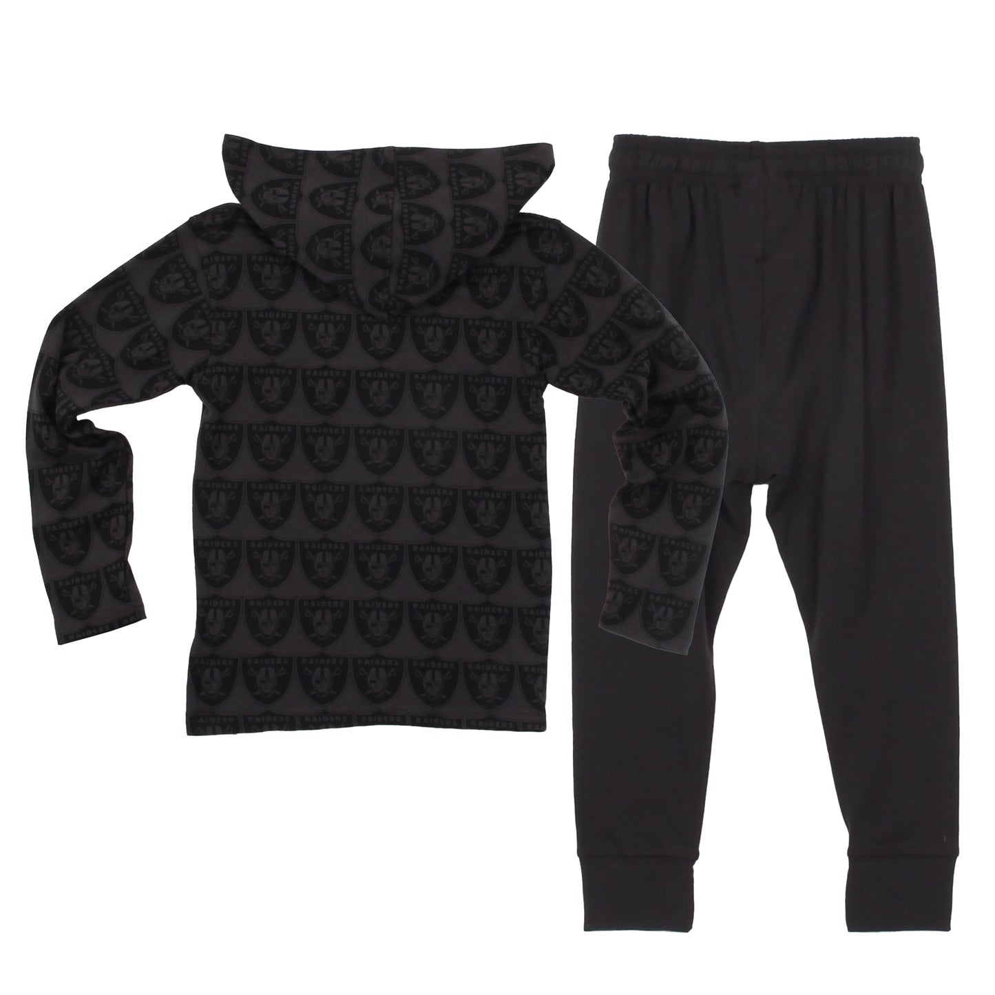 Las Vegas Raiders NFL Infant Allover Print Hoodie Set